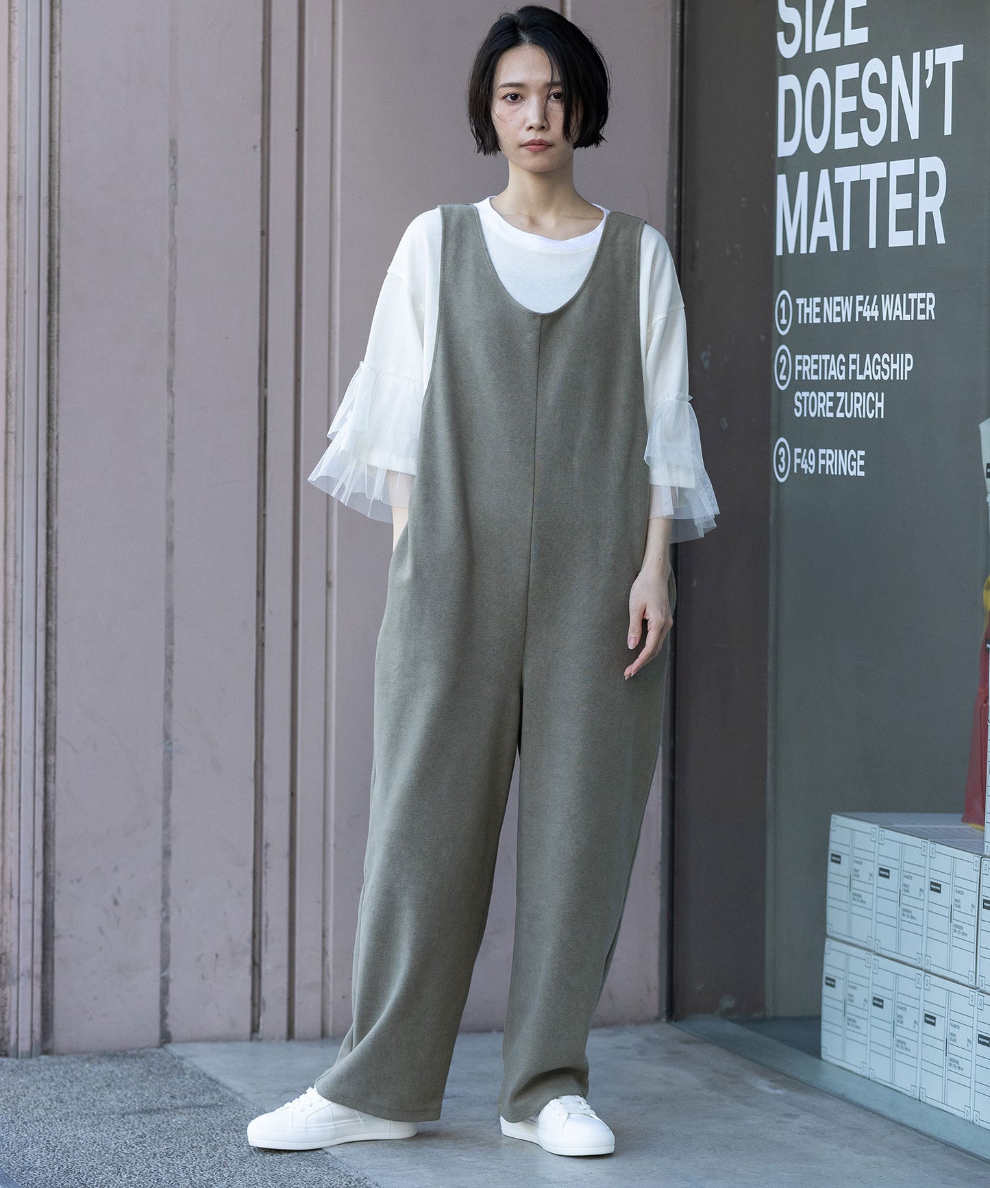 オーガニックコットンパイルコンビネゾン