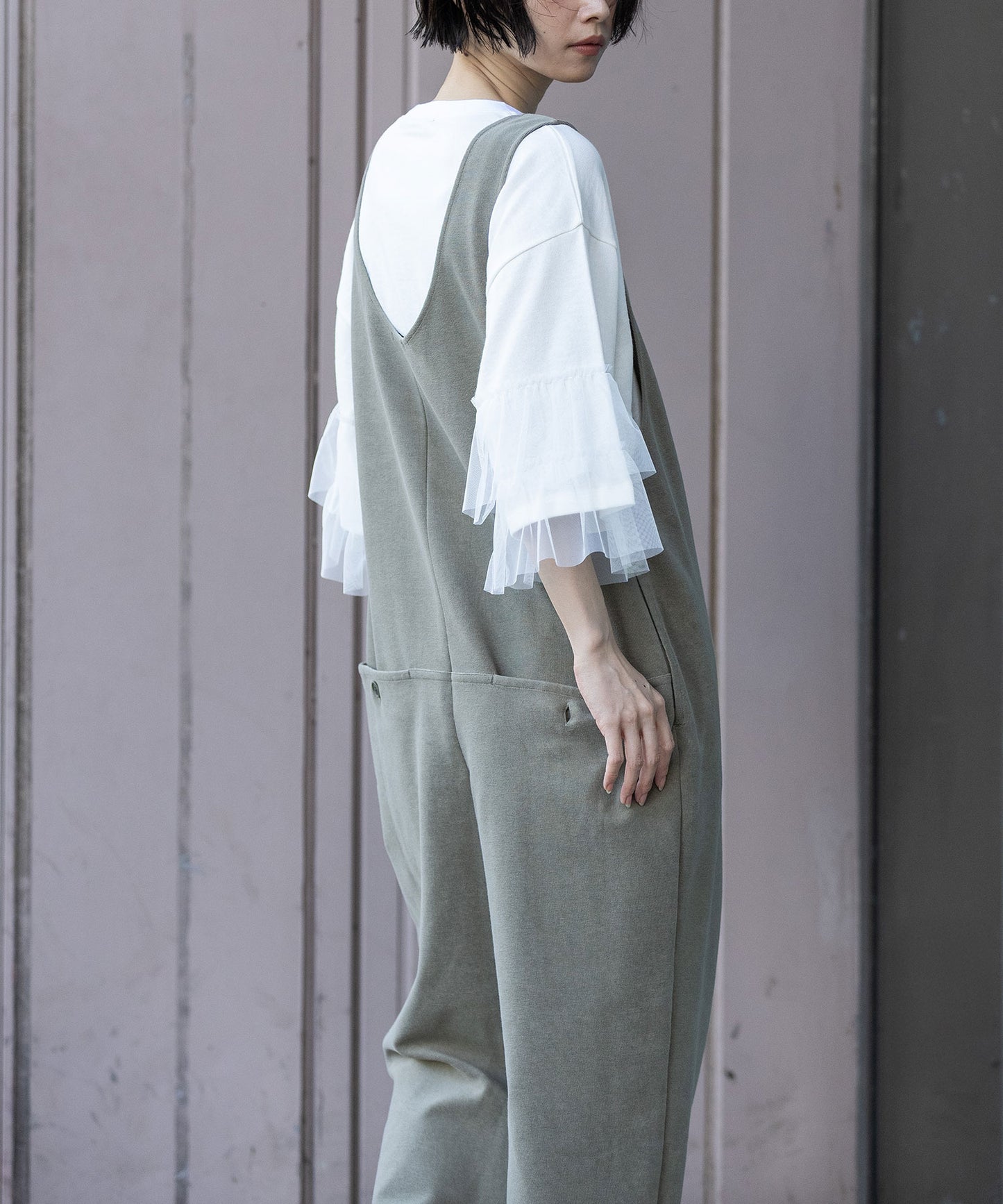 オーガニックコットンパイルコンビネゾン