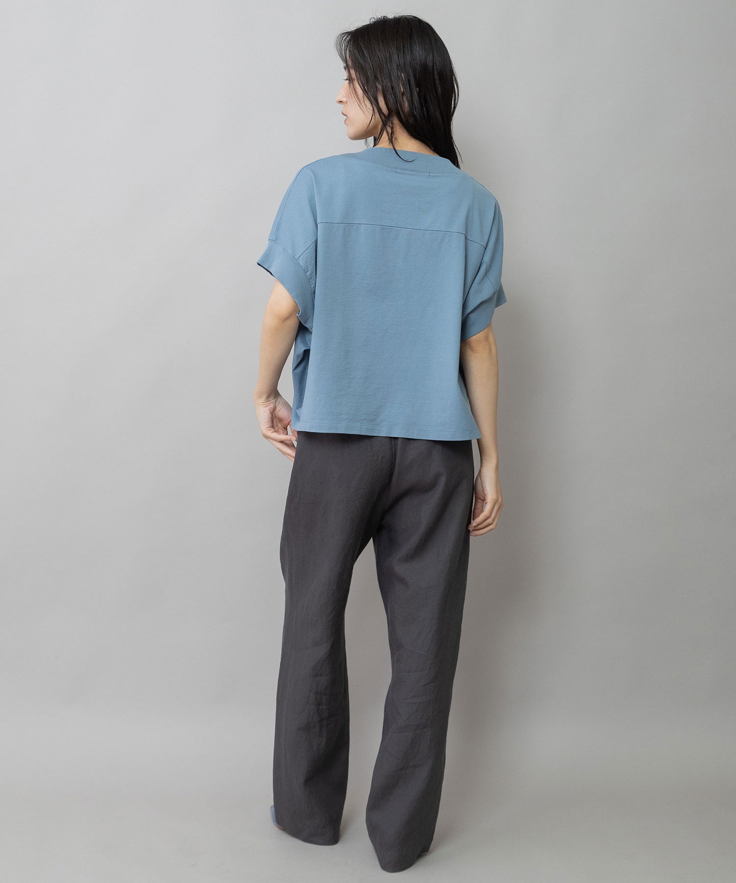 コットンジャージロゴプリントTシャツ