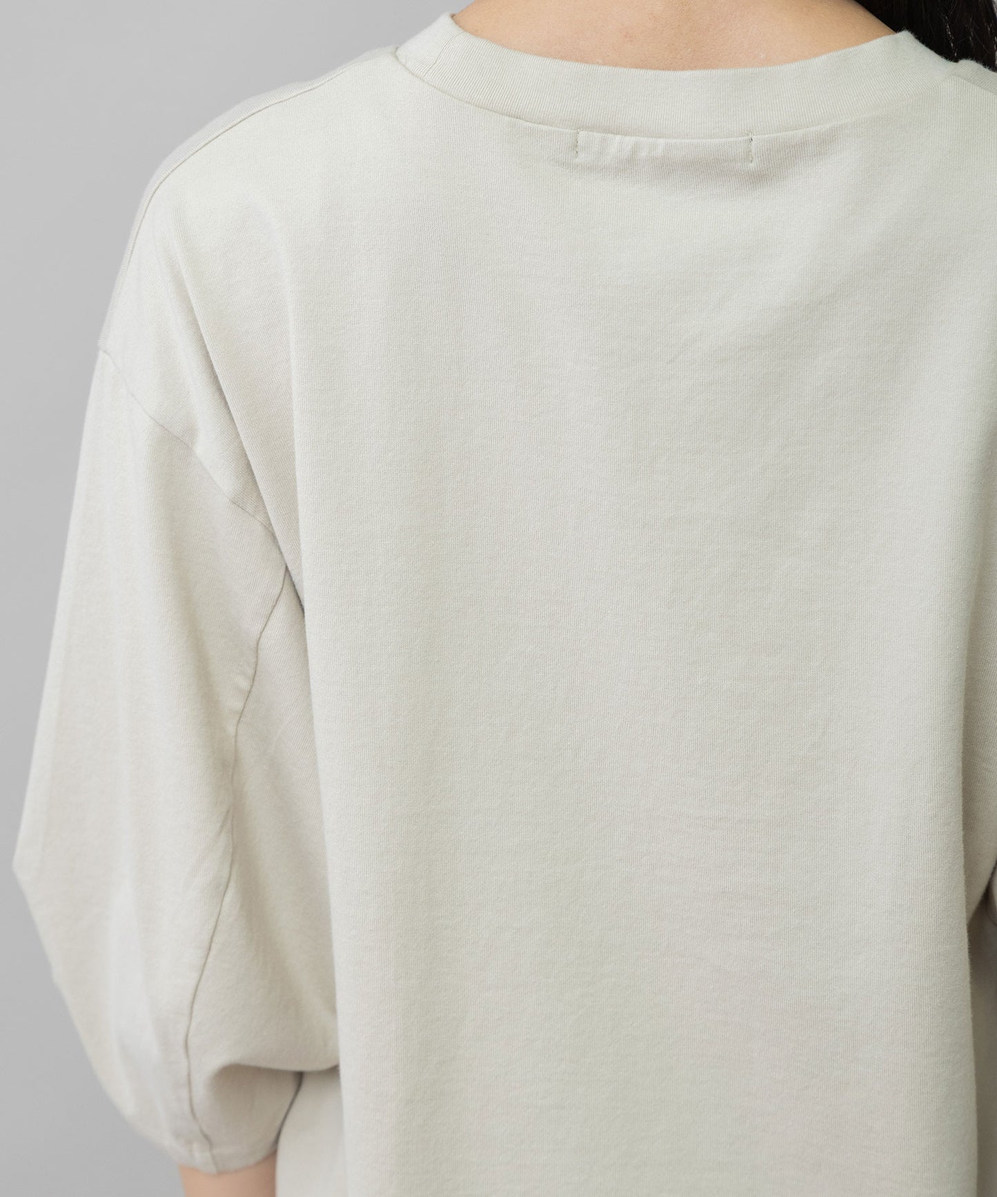 コットンジャージロゴ刺繍Tシャツ