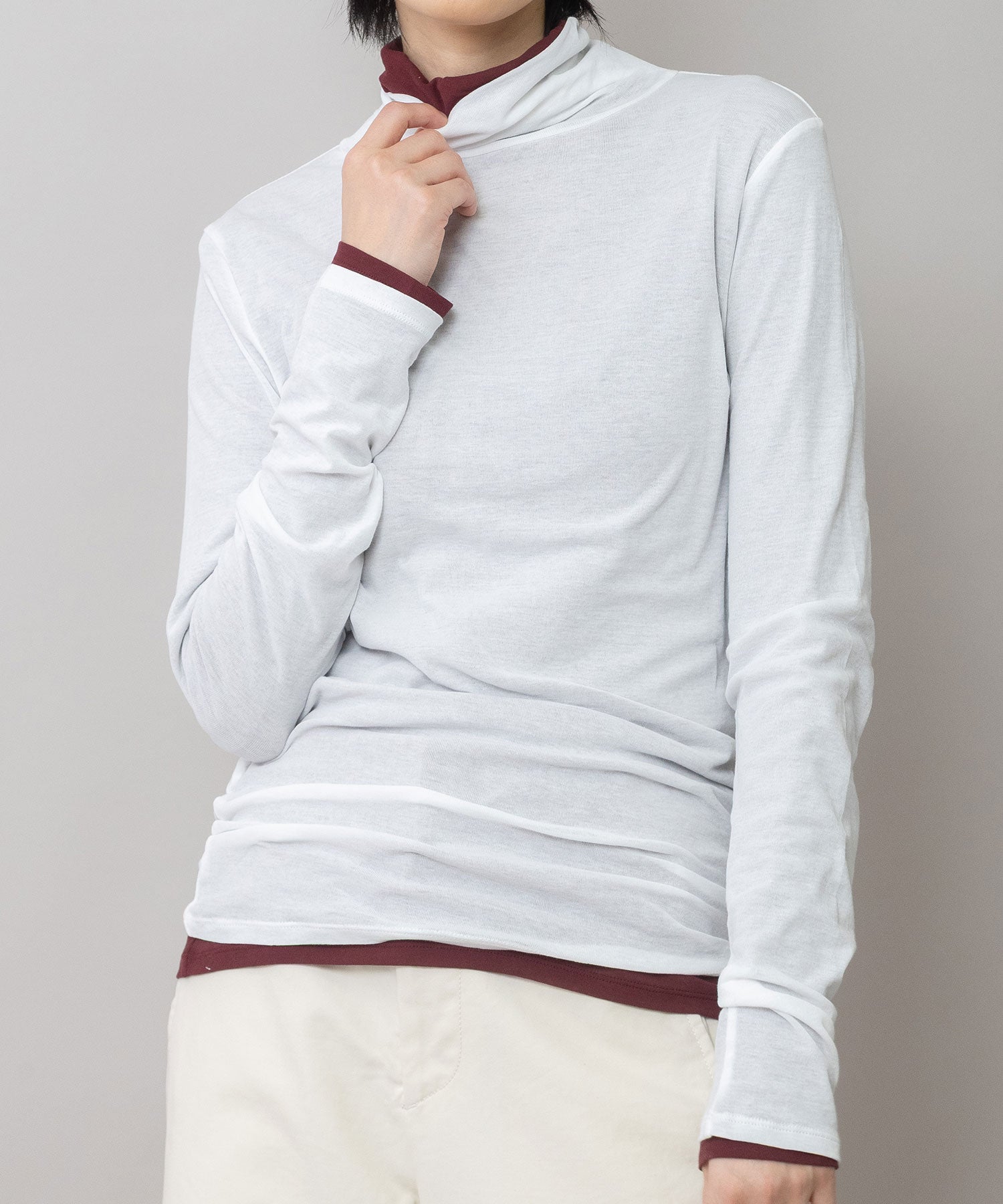 定番】シアーストレッチリブタートルネックプルオーバー – Munich web shop