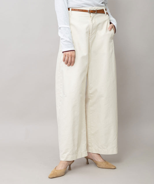 オーガニックコットン バレルチノパンツ