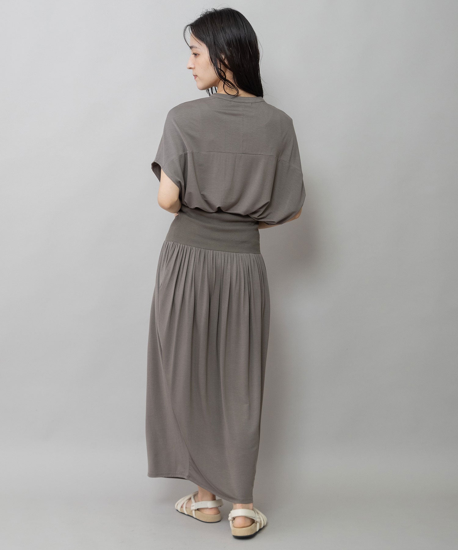 接触冷感】シルキージャージギャザースカート – Munich web shop