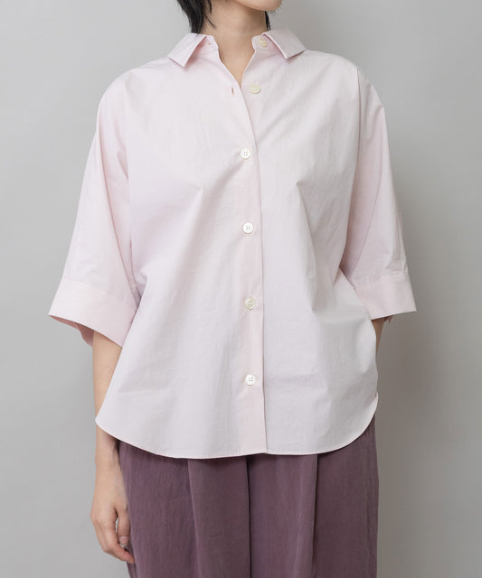 オーガニックコットンタイプライターハーフスリーブシャツ