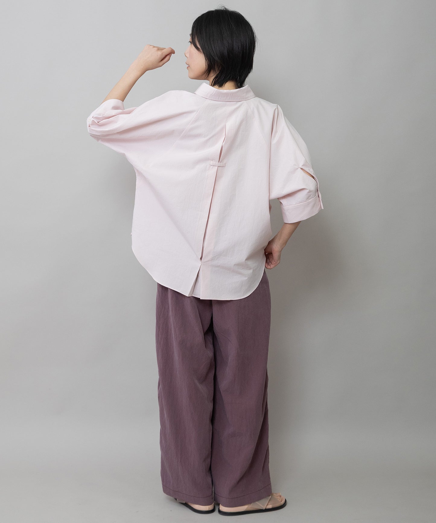 オーガニックコットンタイプライターハーフスリーブシャツ