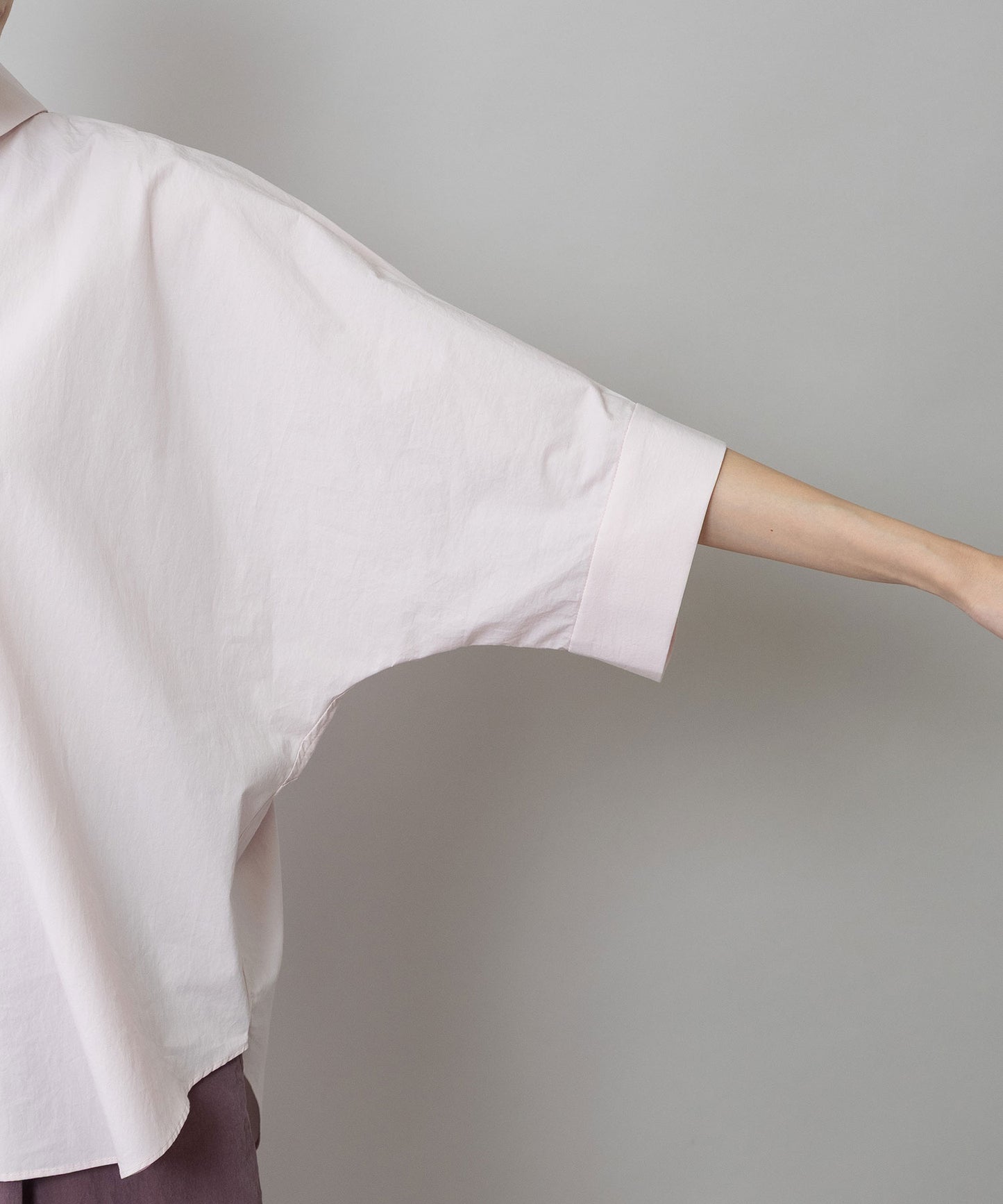 オーガニックコットンタイプライターハーフスリーブシャツ