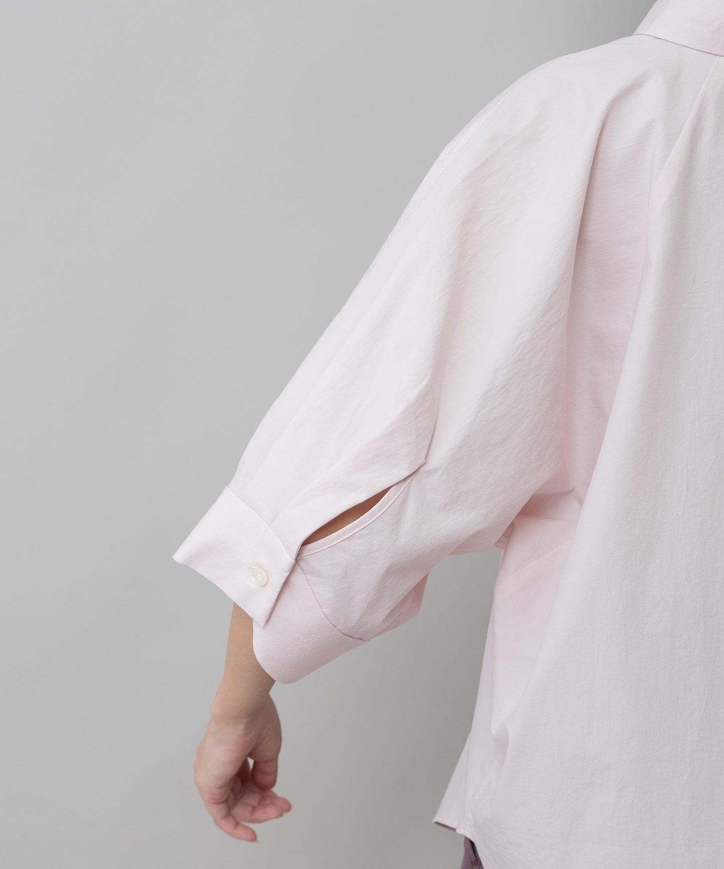 オーガニックコットンタイプライターハーフスリーブシャツ