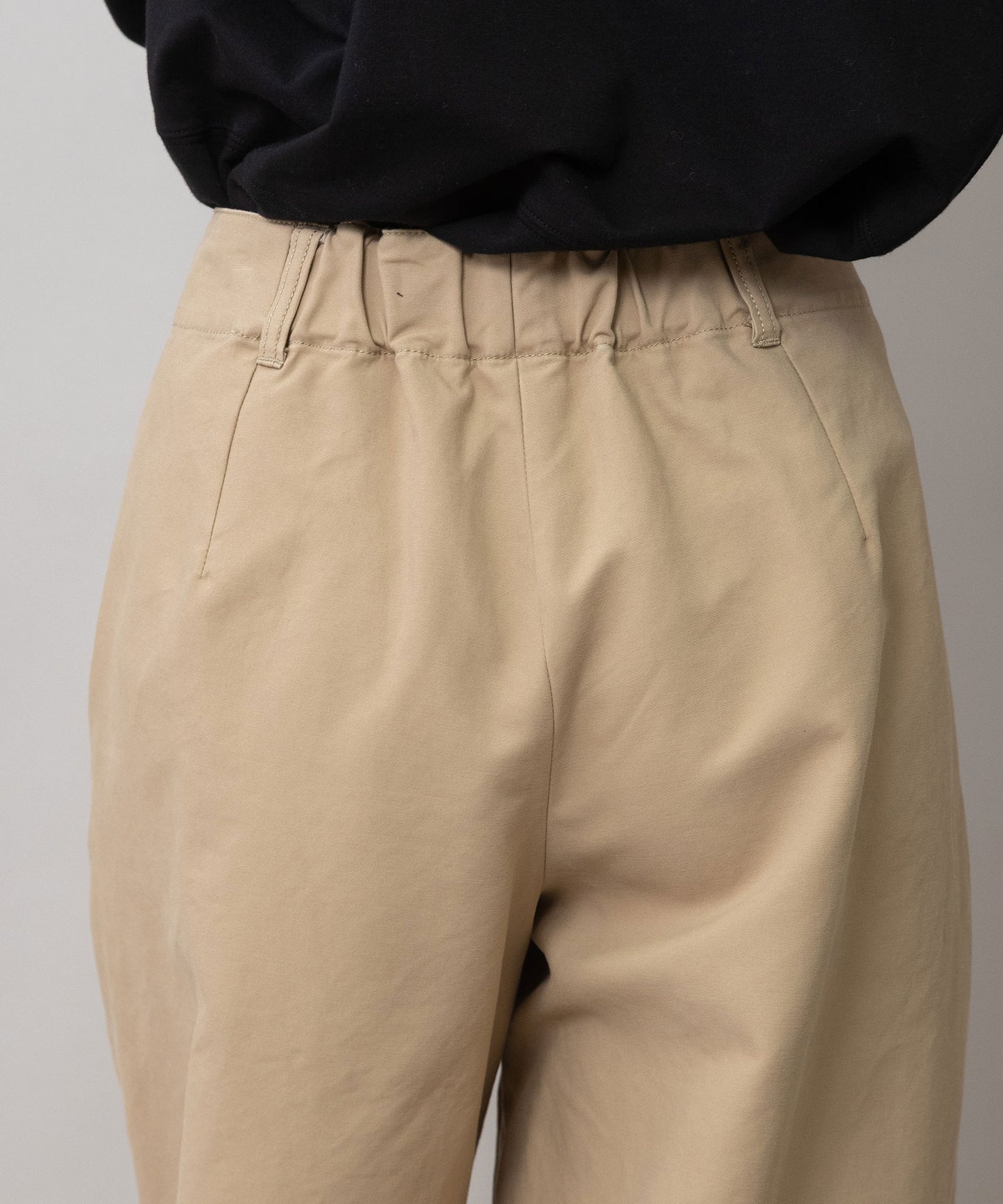 オーガニックコットン バレルチノパンツ