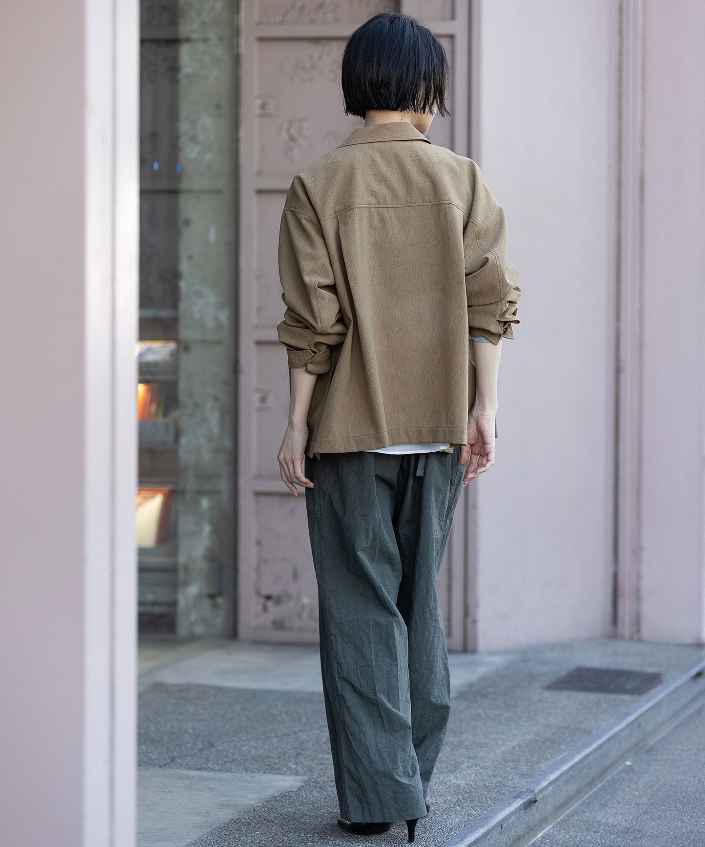 【UVカット】【防シワ】【ウォッシャブル】ストレッチサップジャケット