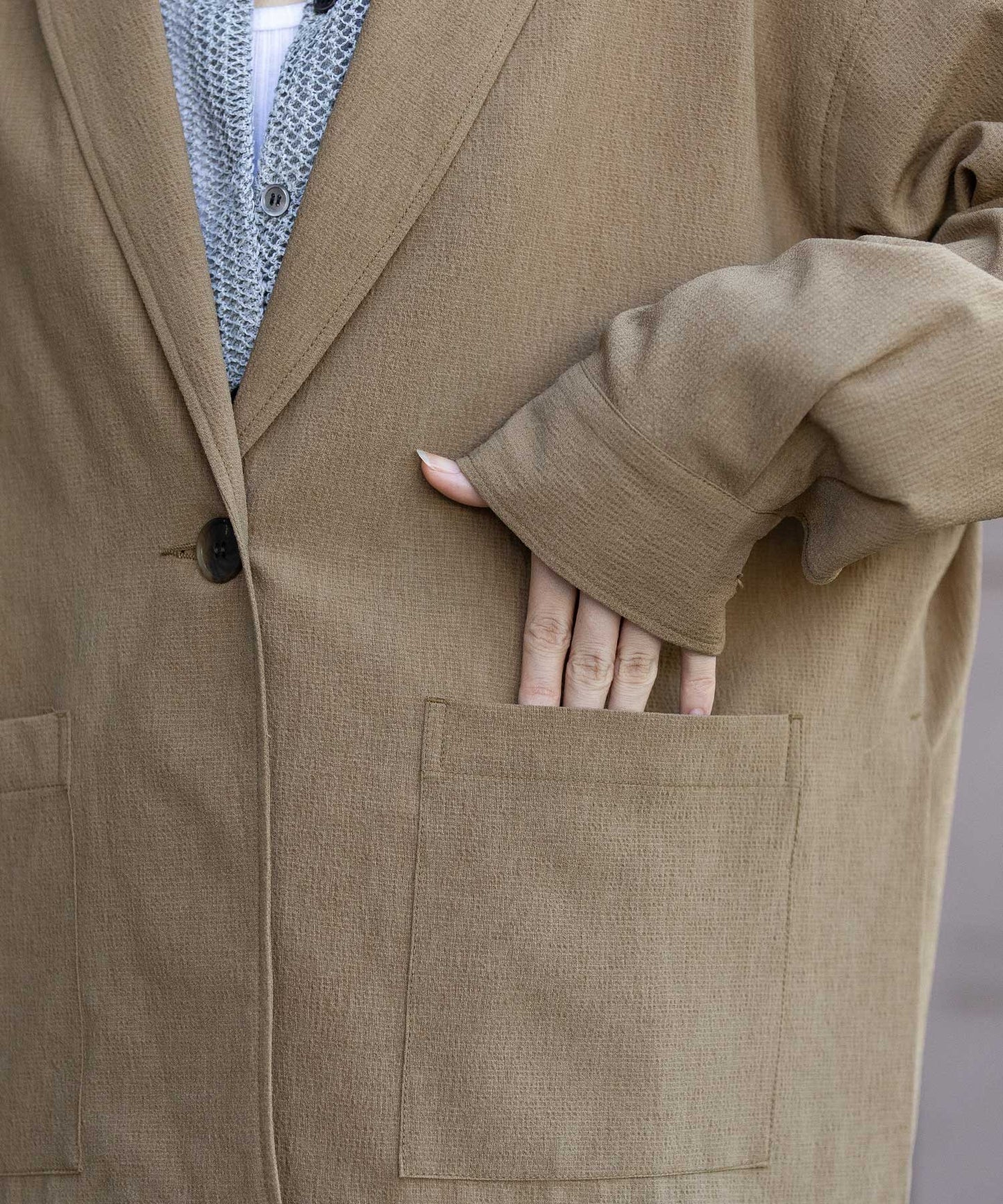 【UVカット】【防シワ】【ウォッシャブル】ストレッチサップジャケット