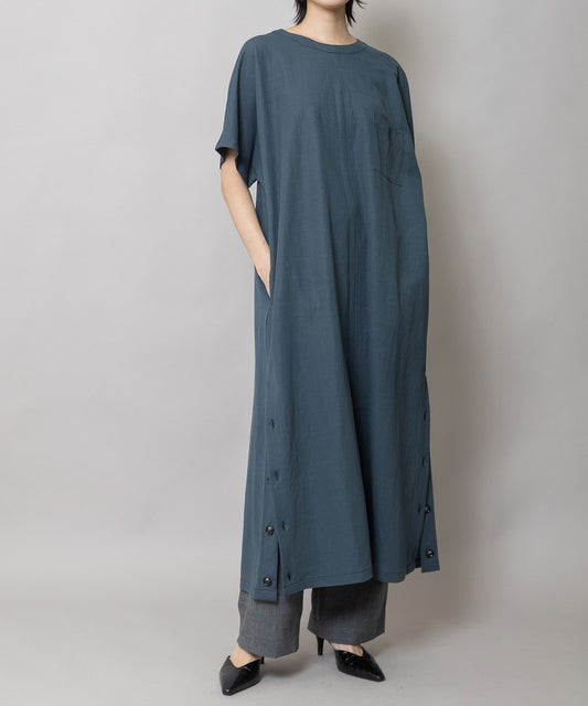 ドライタッチスムースサイドベントTシャツワンピース