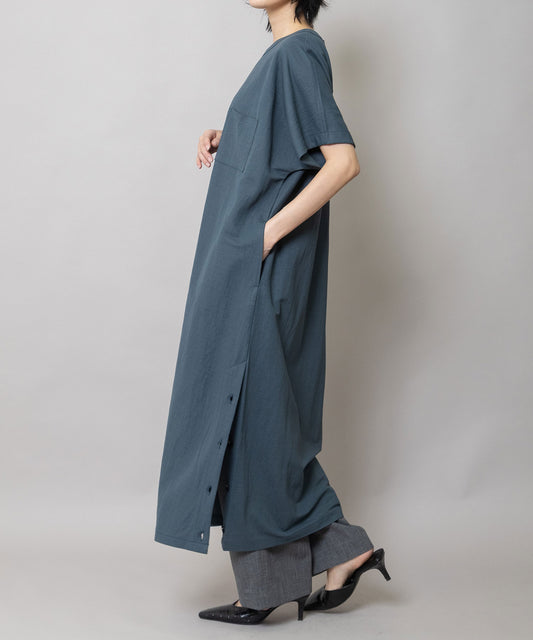 ドライタッチスムースサイドベントTシャツワンピース