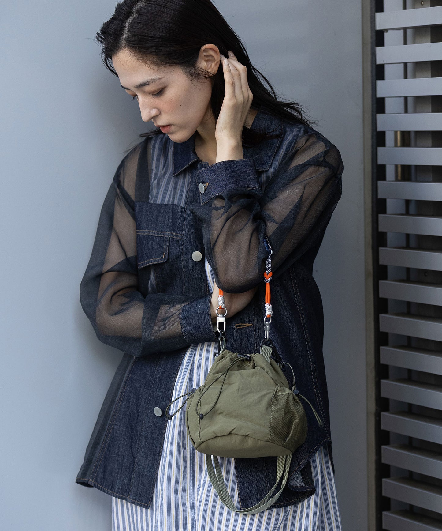 カラフルロープドローストリング2wayバッグ