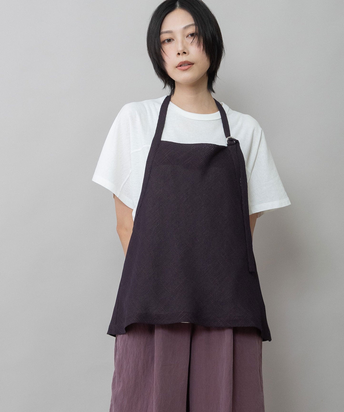 【吸水・速乾性】ポリエステルレーヨンカラミ織りジレ