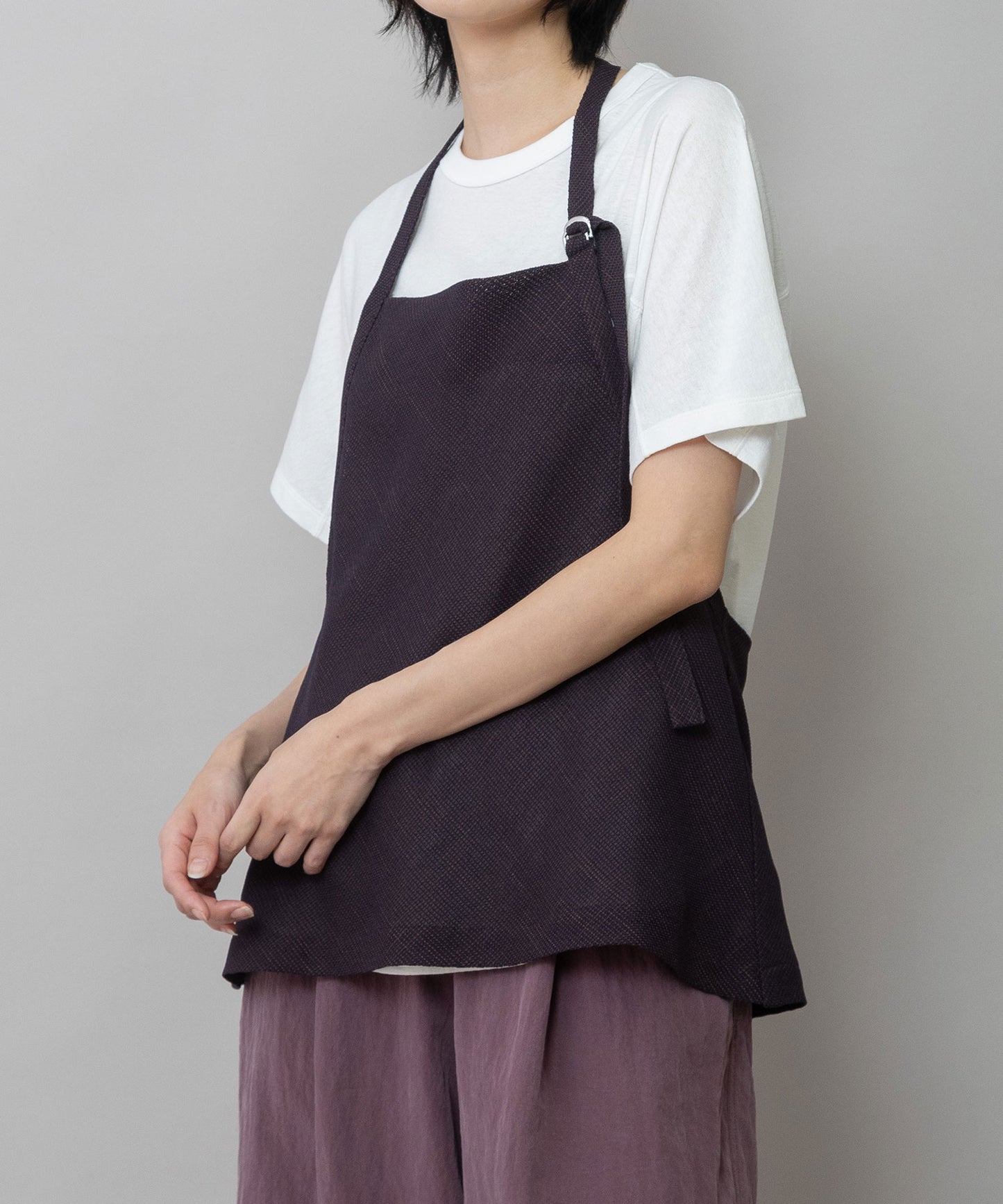 【吸水・速乾性】ポリエステルレーヨンカラミ織りジレ