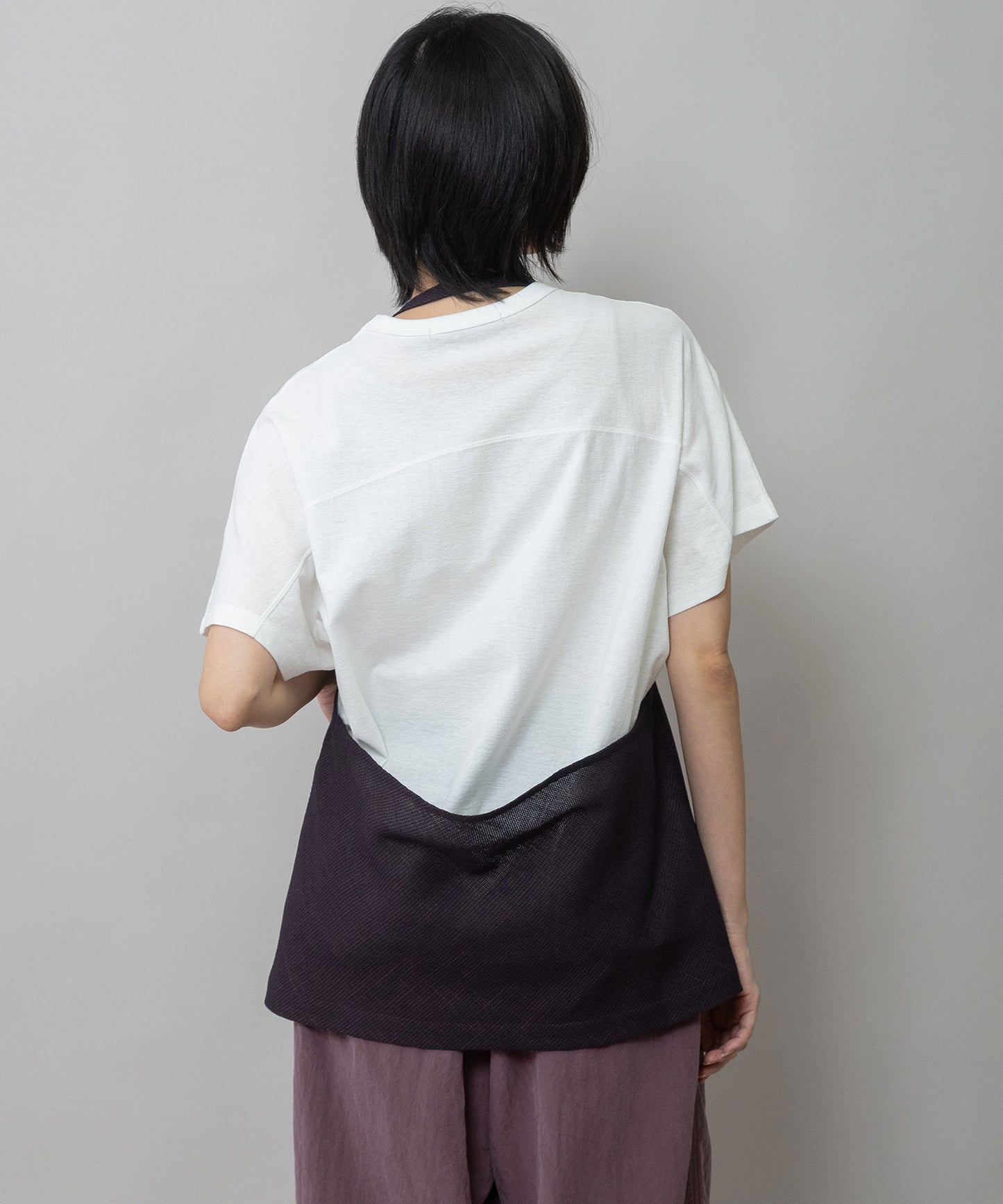 【吸水・速乾性】ポリエステルレーヨンカラミ織りジレ