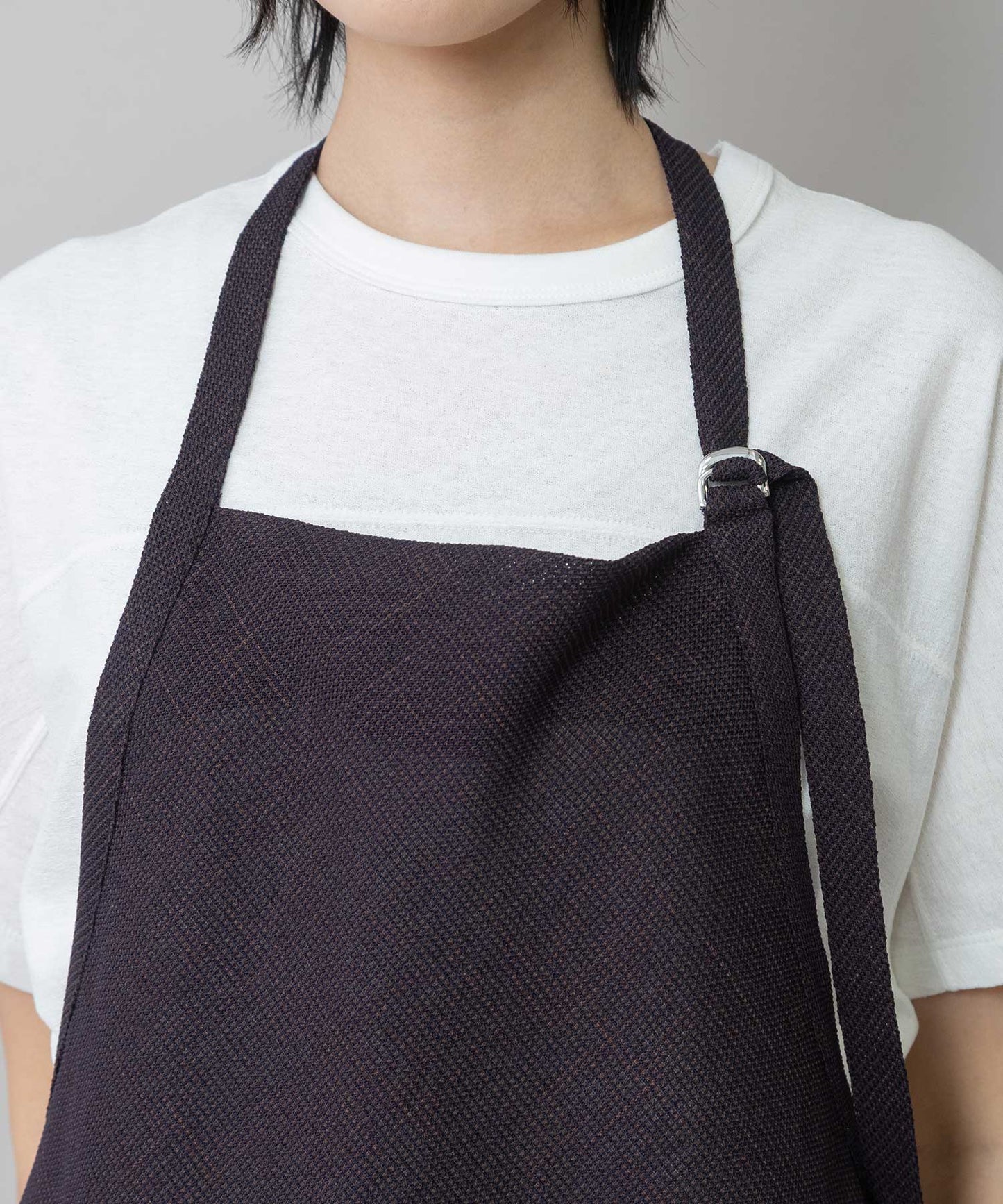 【吸水・速乾性】ポリエステルレーヨンカラミ織りジレ