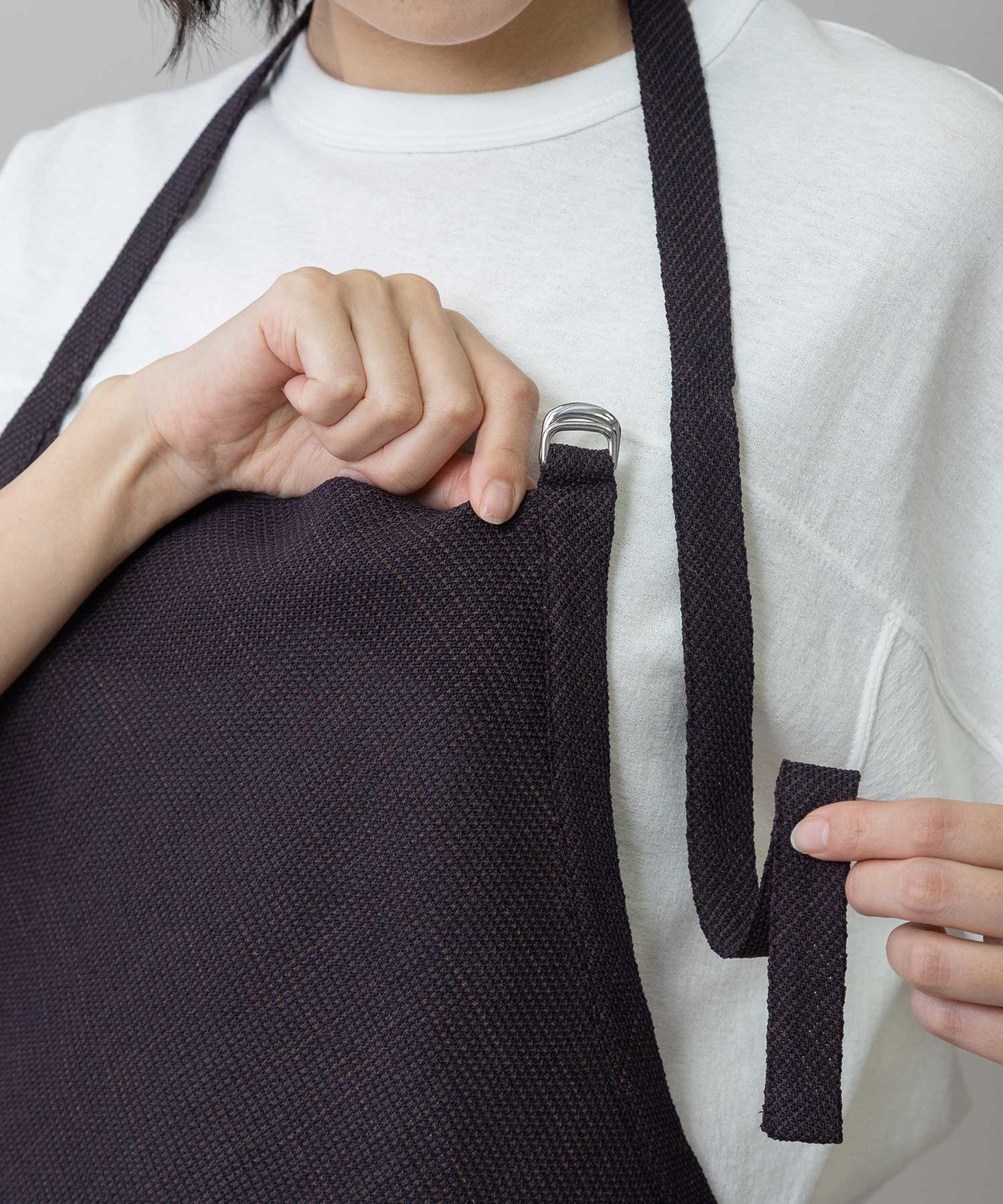 【吸水・速乾性】ポリエステルレーヨンカラミ織りジレ