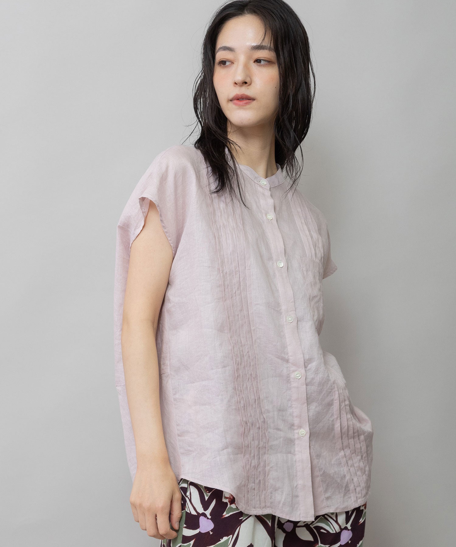 【即購入可】80s EU Vintage フレンチリネンタックシャツ 吸水性】【発散性】60sフレンチリネンタックシャツ – Munich web shop