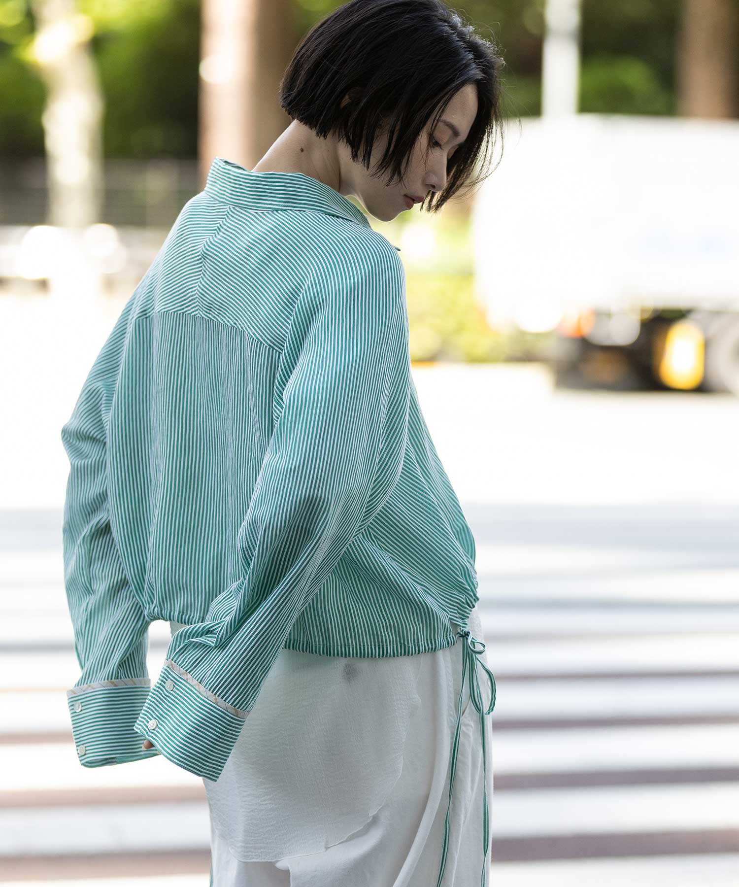 Turkey】ストライプクロップドシャツ – Munich web shop
