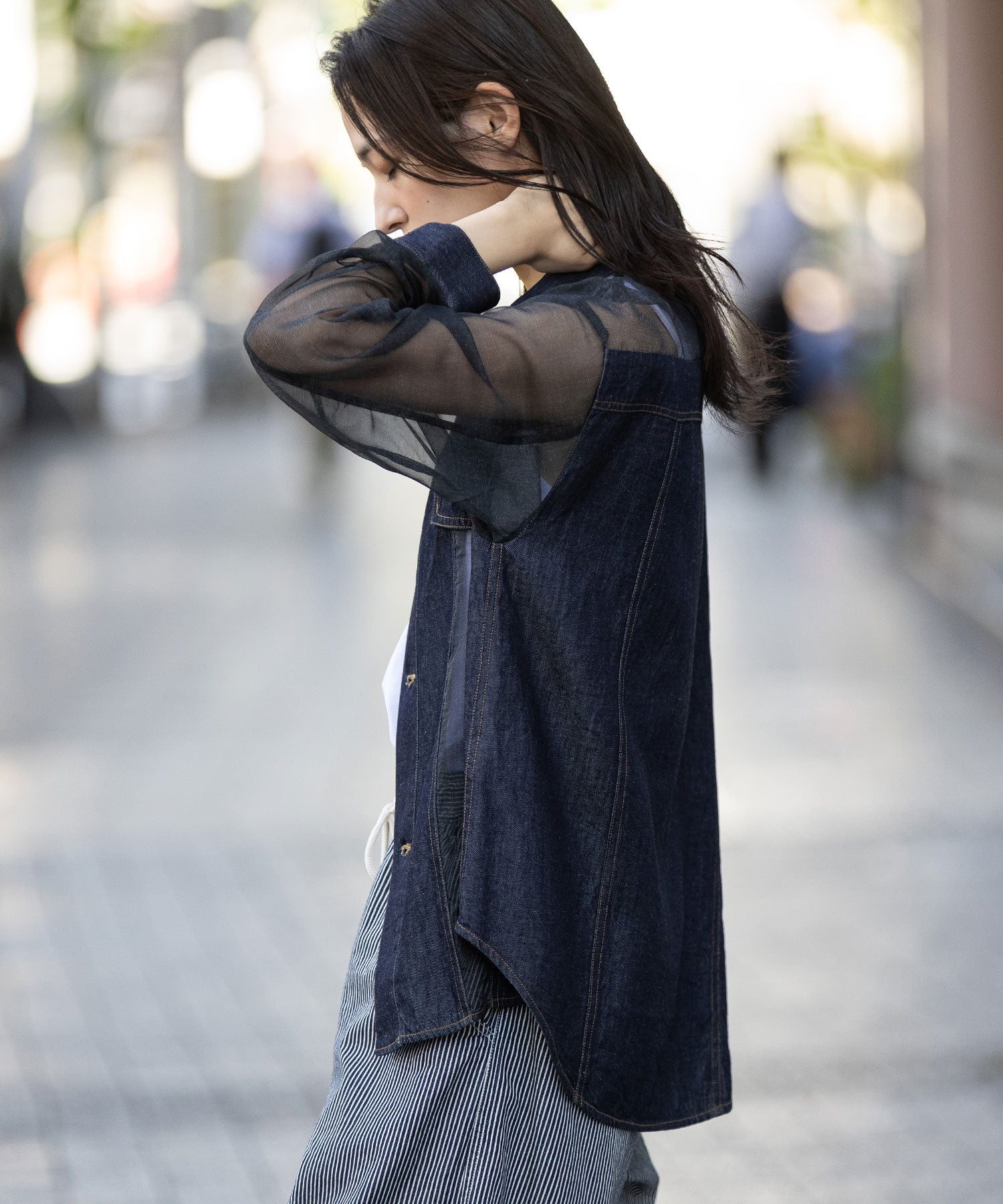 デニム×シアーデニムドッキングシャツ – Munich web shop