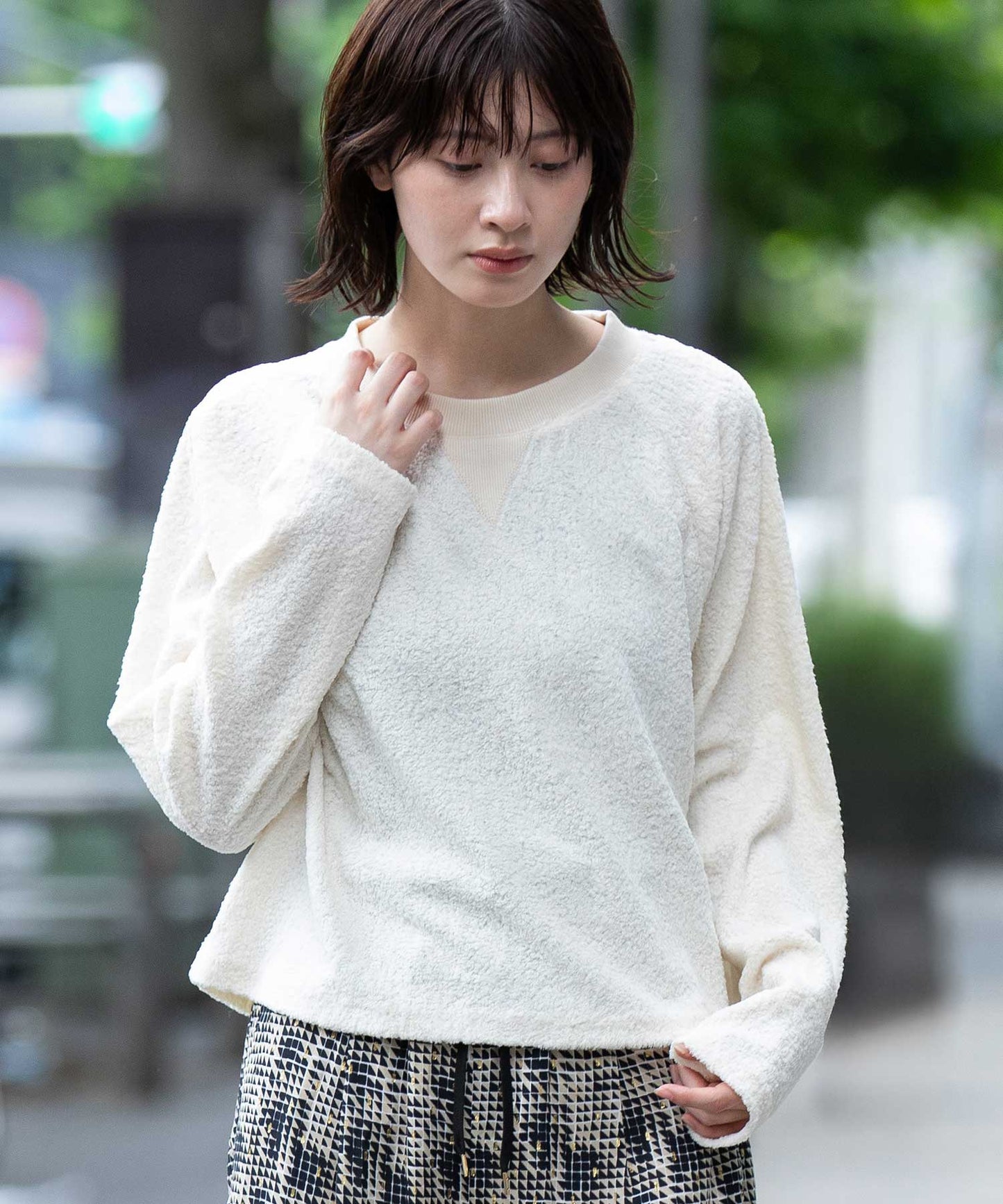 チンチララグランスリーブプルオーバー