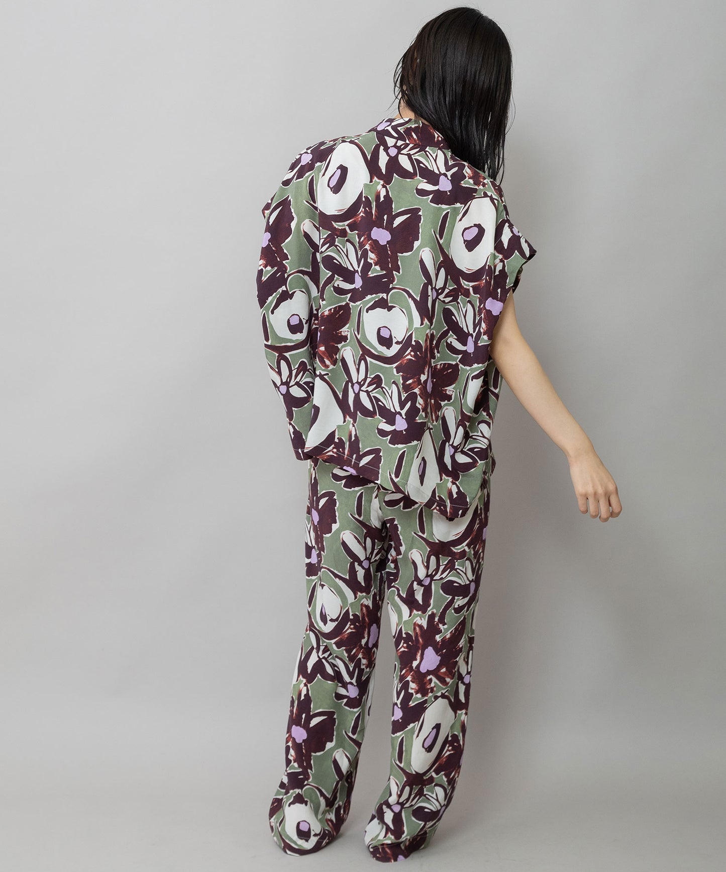 【Turkey】イペカプリントタックブラウス