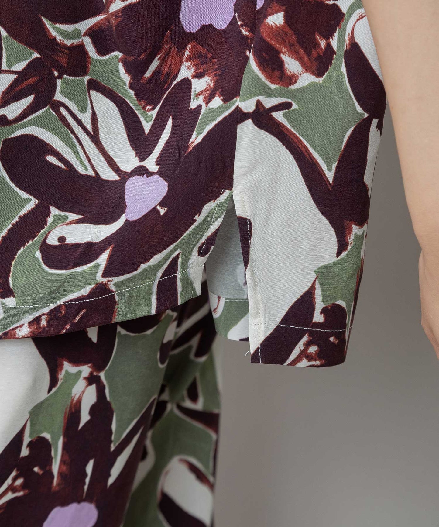 【Turkey】イペカプリントタックブラウス