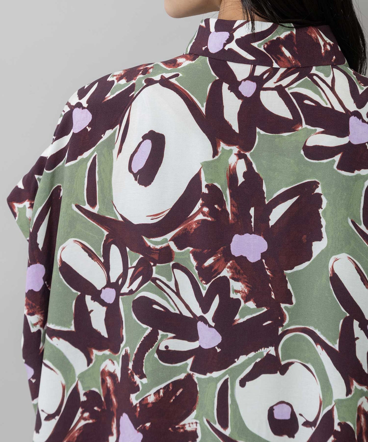 【Turkey】イペカプリントタックブラウス