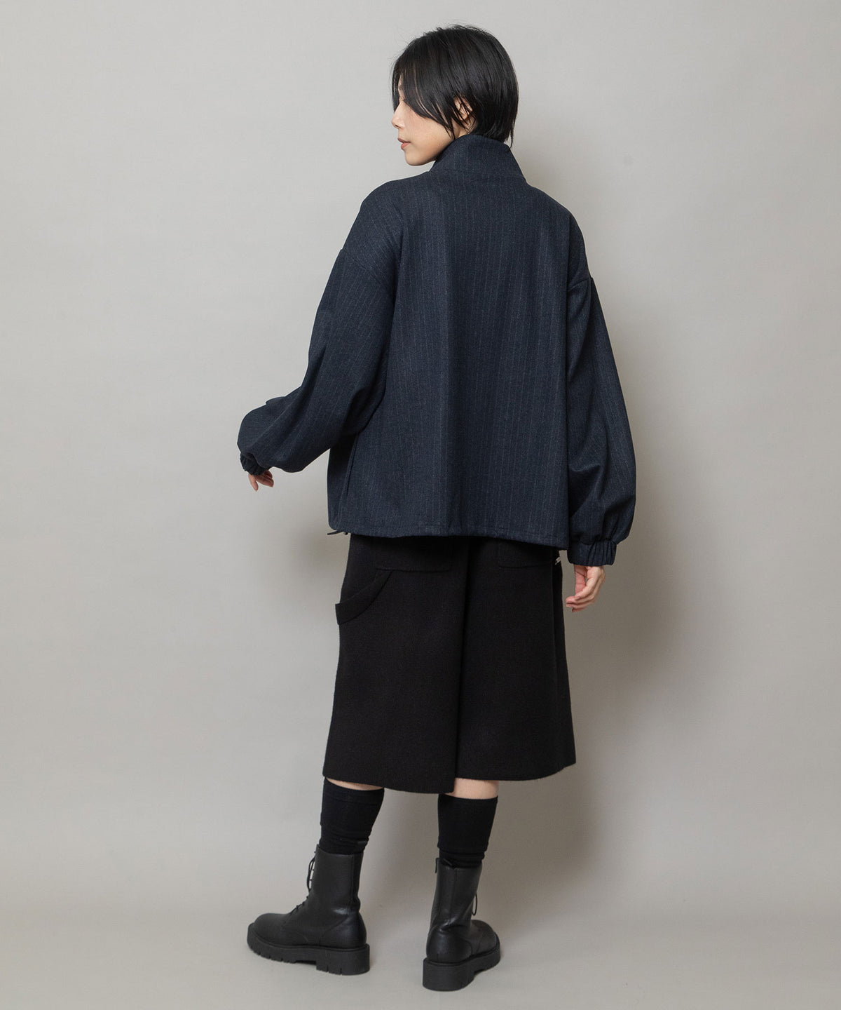 総針編みニット バミューダパンツ