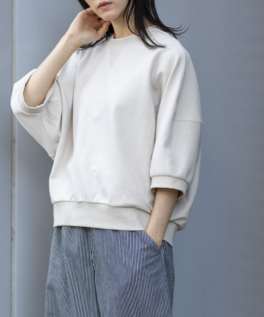 オーガニックコットンパイルコクーンスウェット