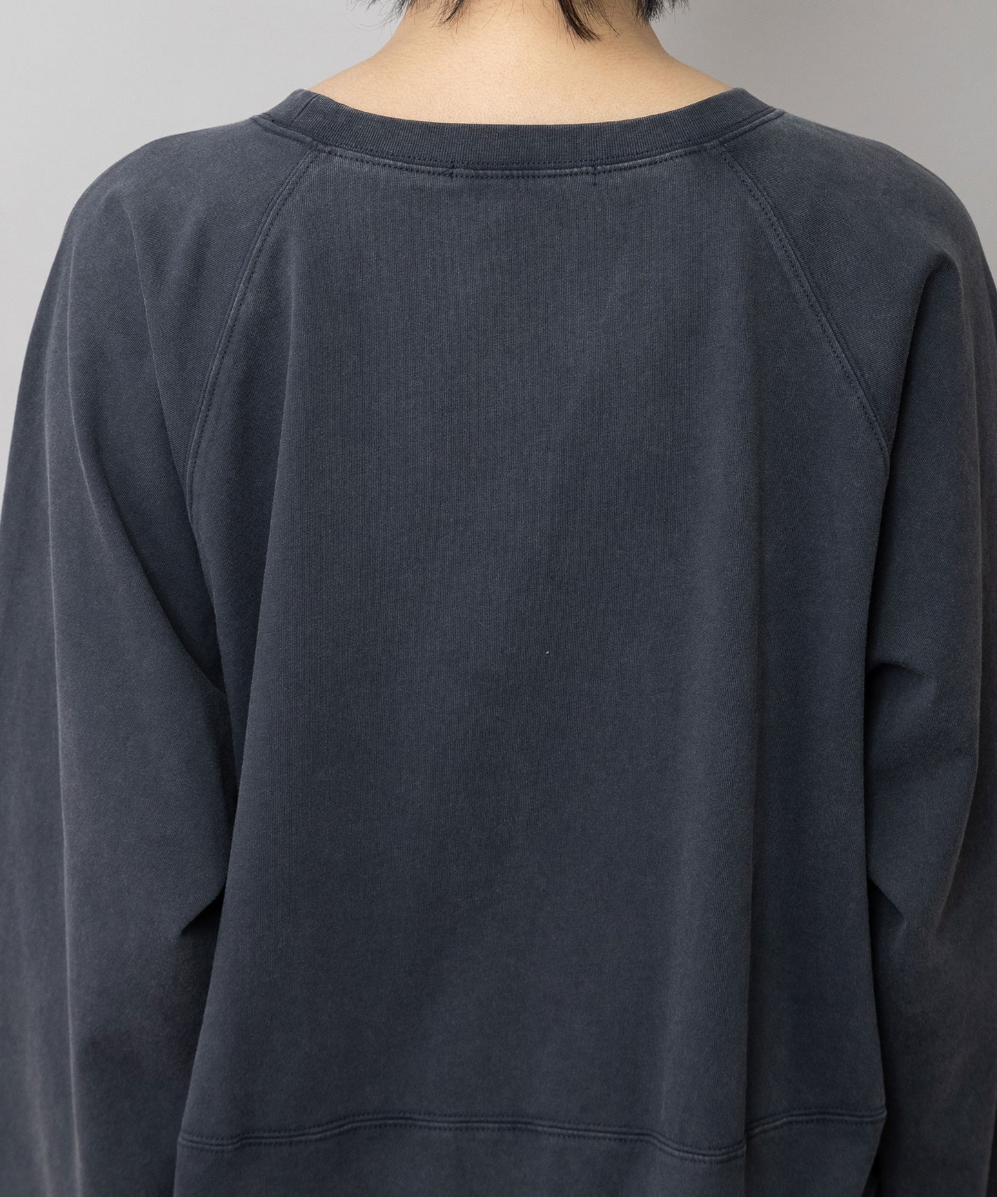 コットンジャージ ラウンドヘムロングTシャツ