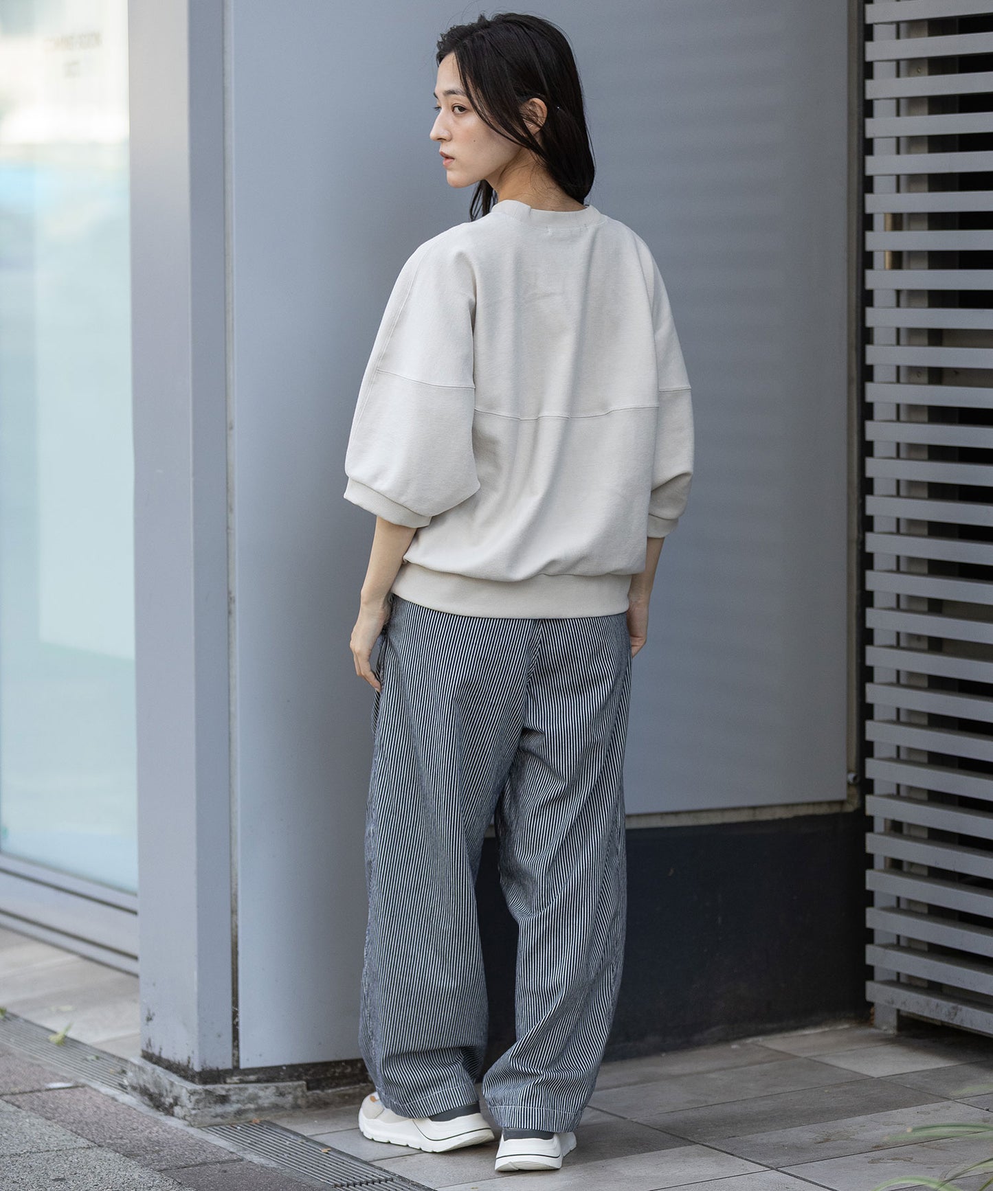 オーガニックコットンパイルコクーンスウェット