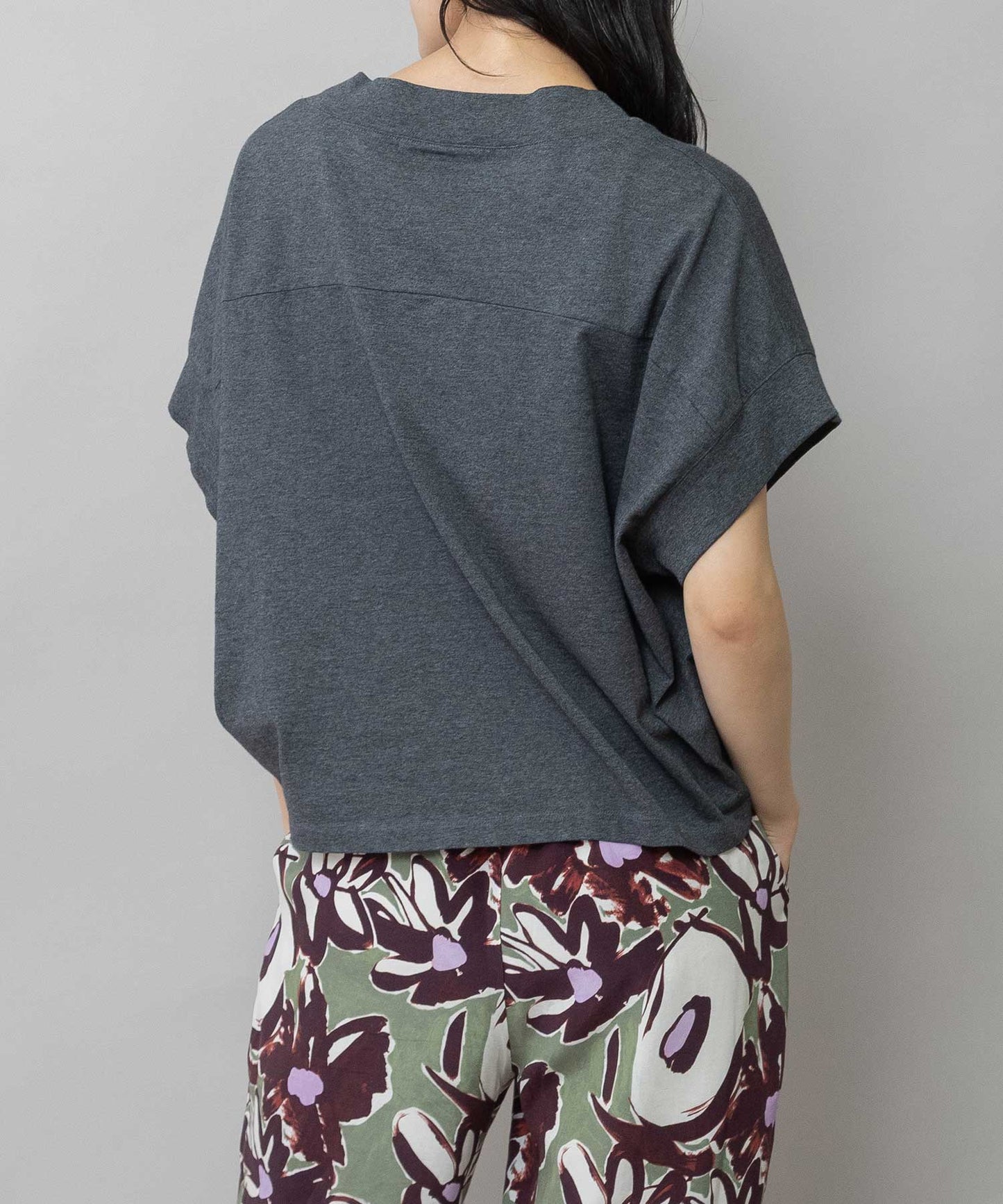 コットンジャージロゴプリントTシャツ