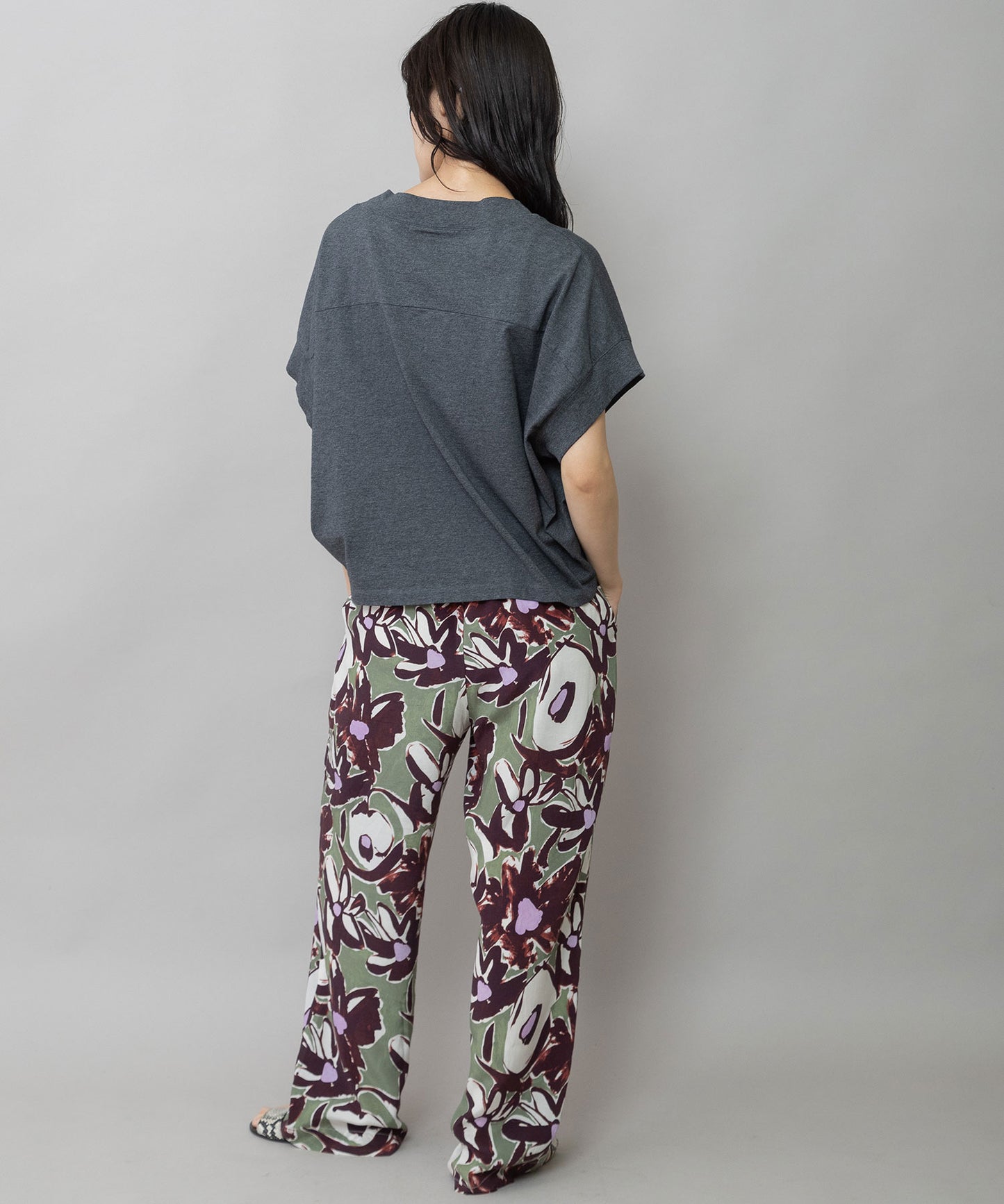 コットンジャージロゴプリントTシャツ