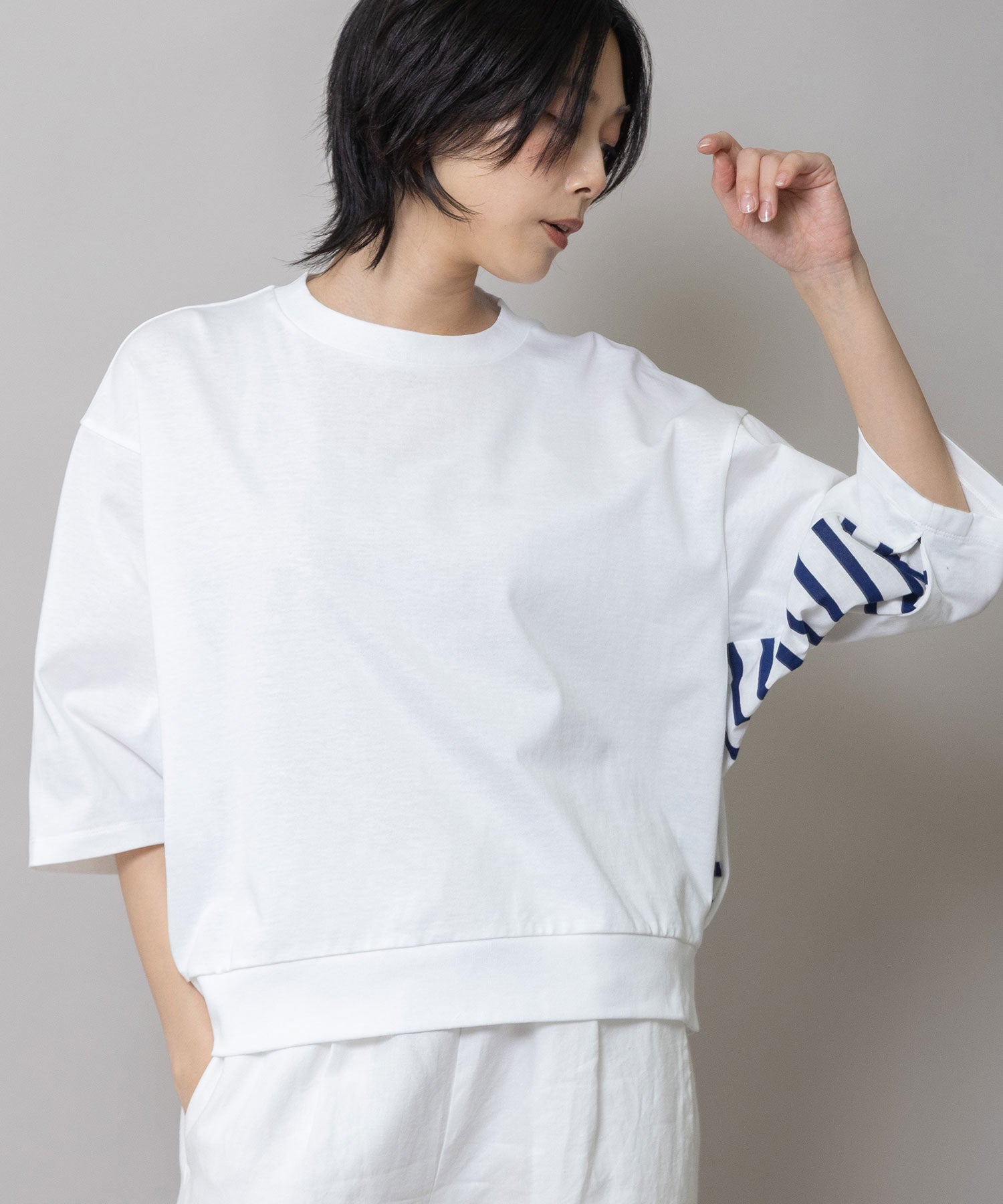 コットンジャージ×バスクボーダーTシャツ – Munich web shop