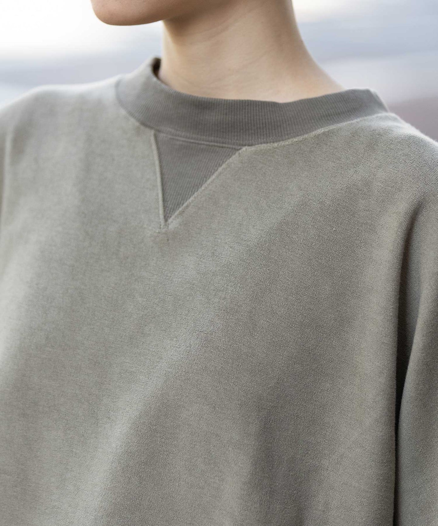 オーガニックコットンパイルコクーンスウェット