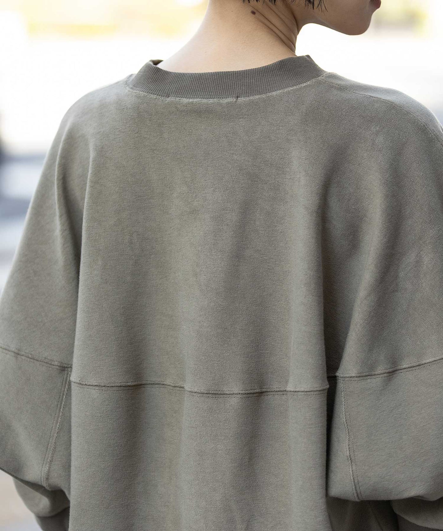 オーガニックコットンパイルコクーンスウェット
