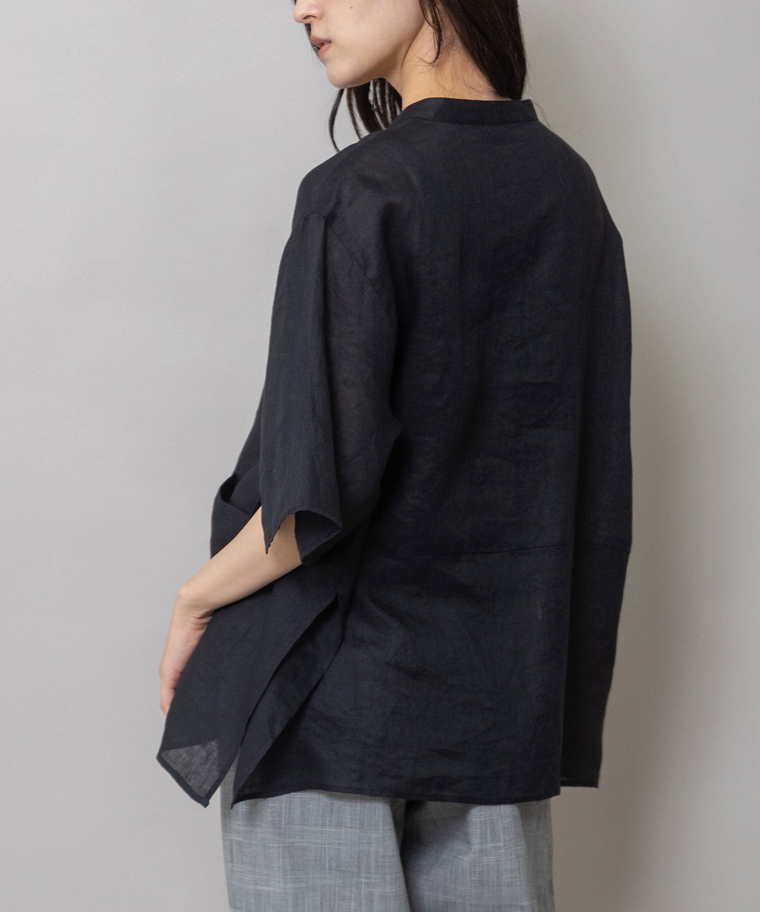 60sフレンチリネンキャンバスプルオーバーシャツ – Munich web shop