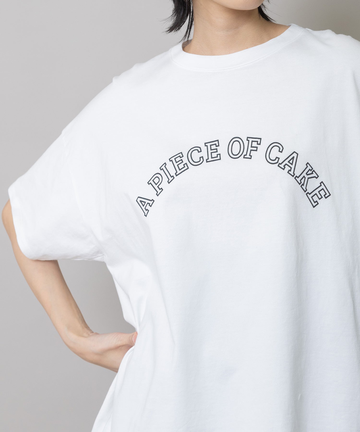 A PIECE OF CAKE”ロゴプリントTシャツ – Munich web shop