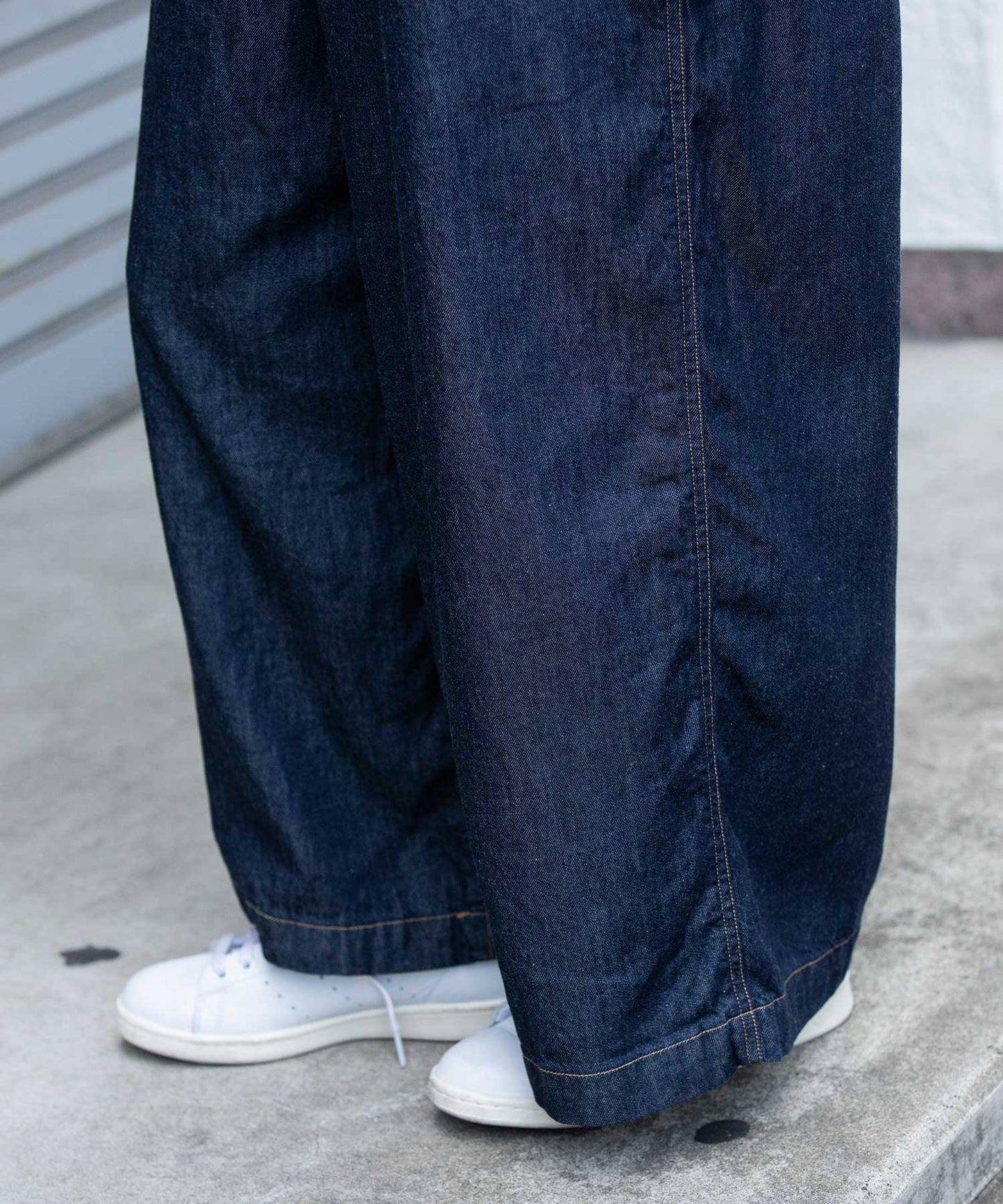 コットンリヨセルデニムコンビネゾン