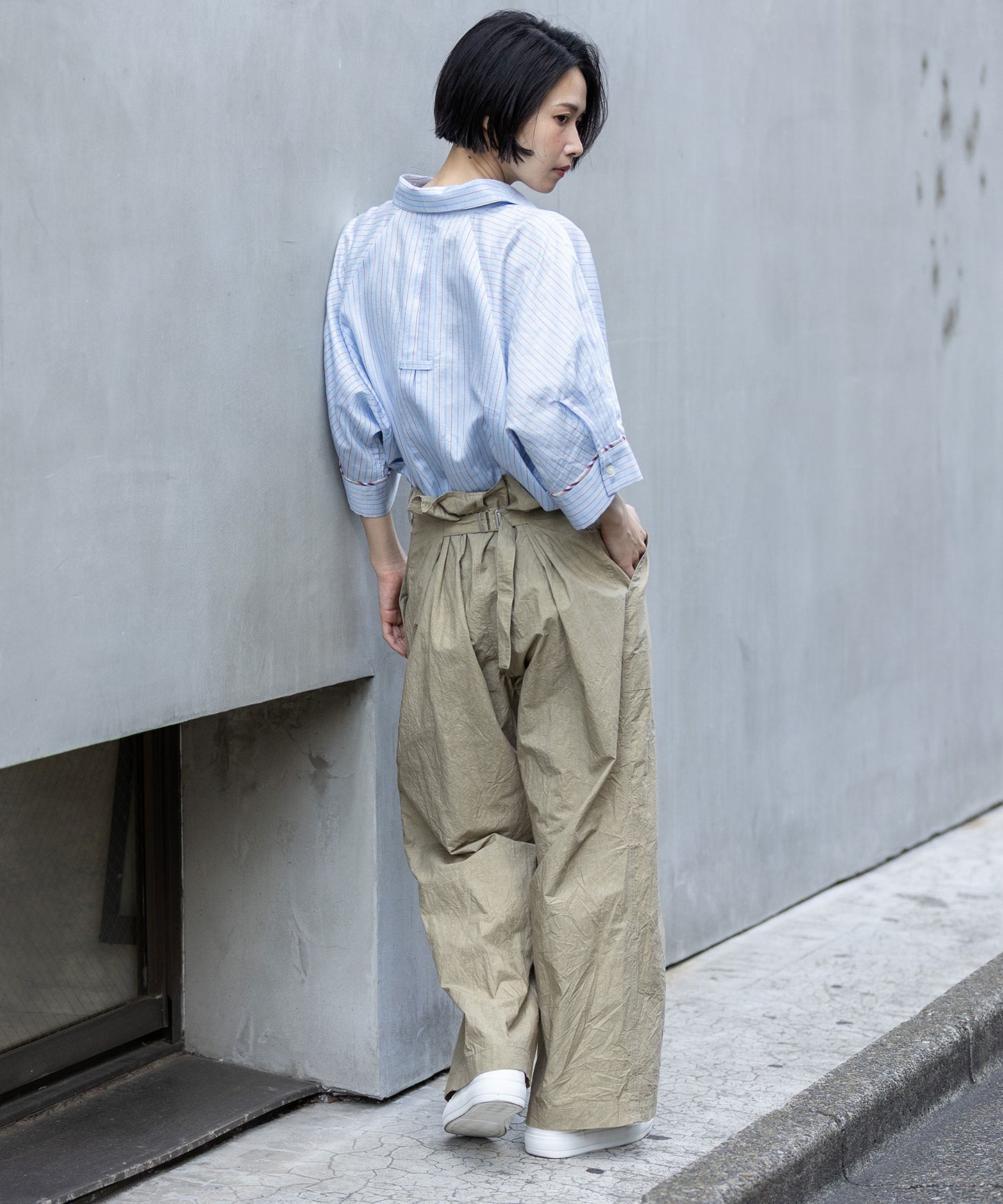 【Turkey】 ストライプハーフスリーブシャツ