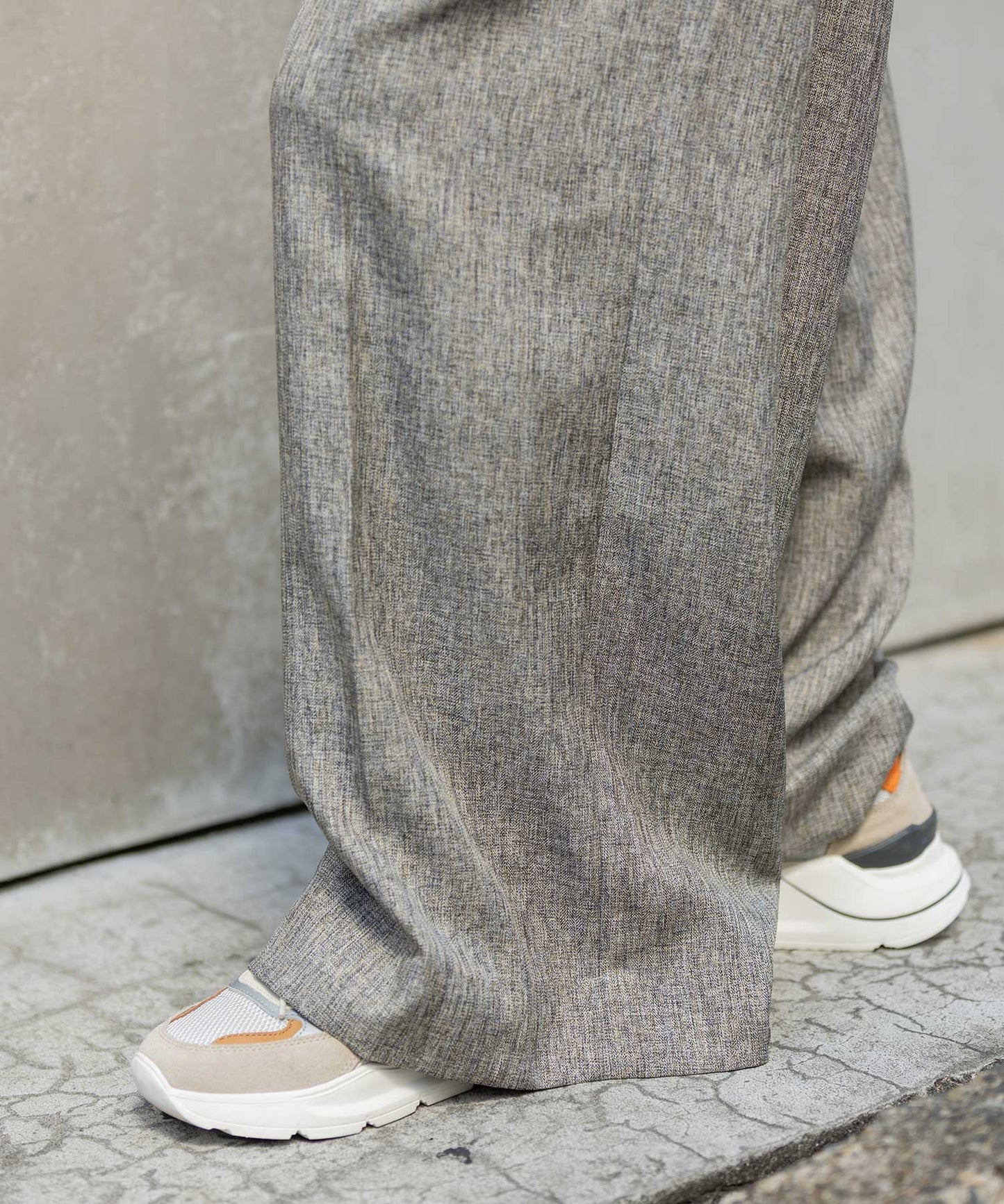 【ウォッシャブル】【防シワ】ツイード調ツイルコンビネゾン