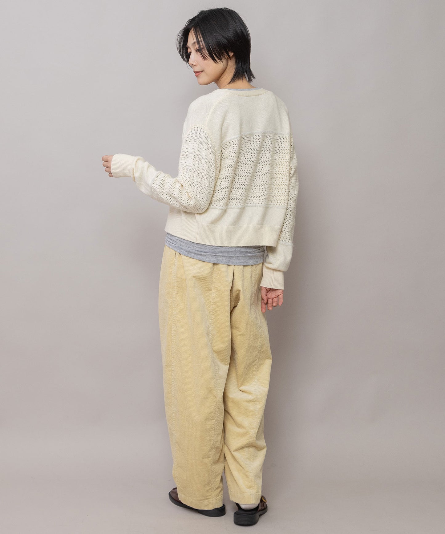 9ウェルソフトコーデュロイ バレルパンツ