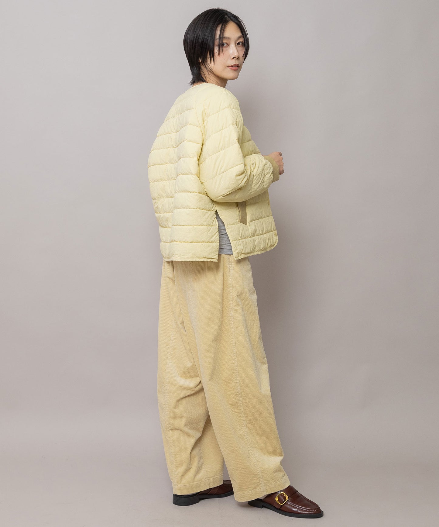 9ウェルソフトコーデュロイ バレルパンツ