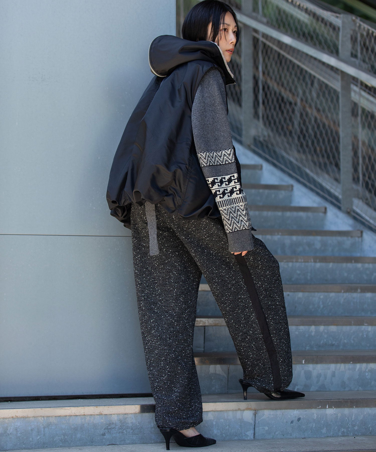 ナイロンツイル×シープボアバルーンフライトベスト – Munich web shop