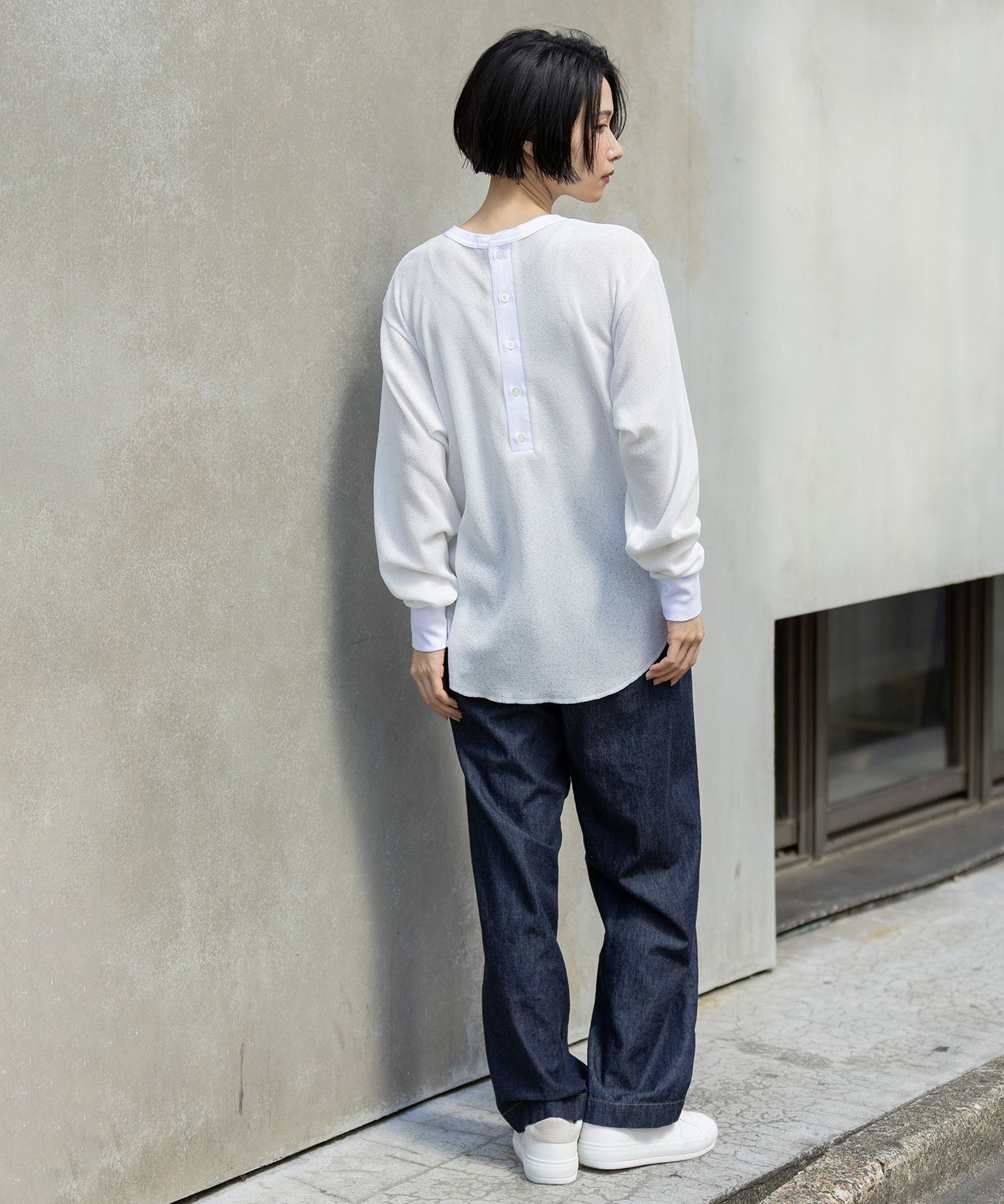 6ozスラブデニムイージーパンツ