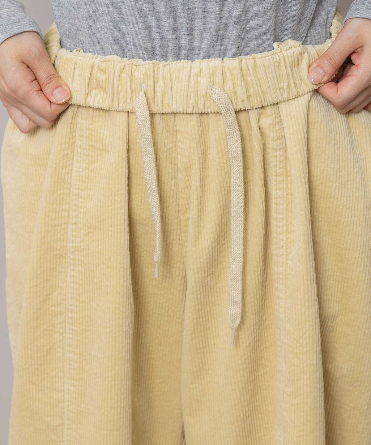 9ウェルソフトコーデュロイ バレルパンツ
