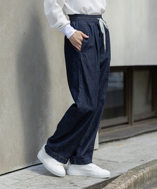 6ozスラブデニムイージーパンツ