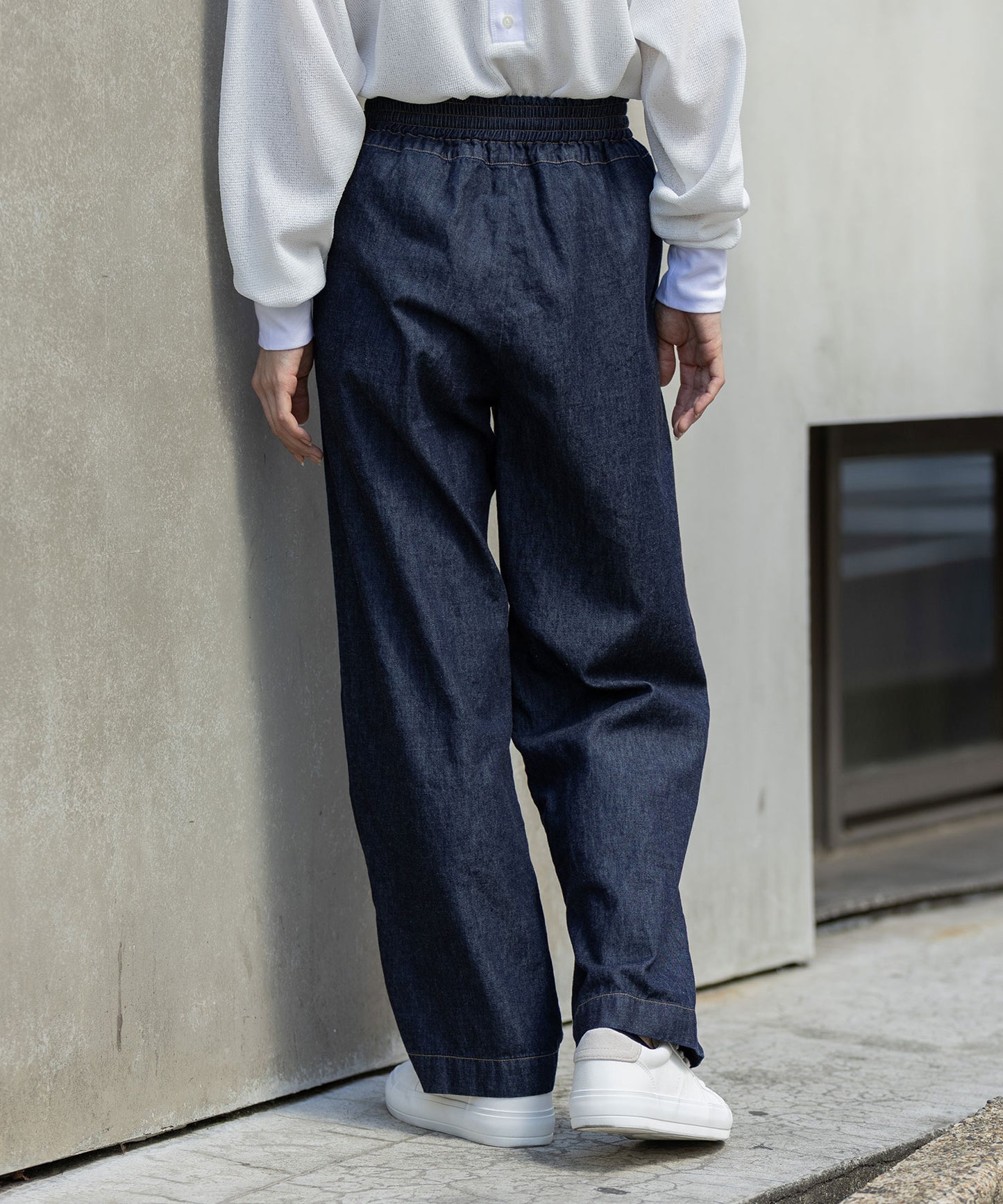 6ozスラブデニムイージーパンツ